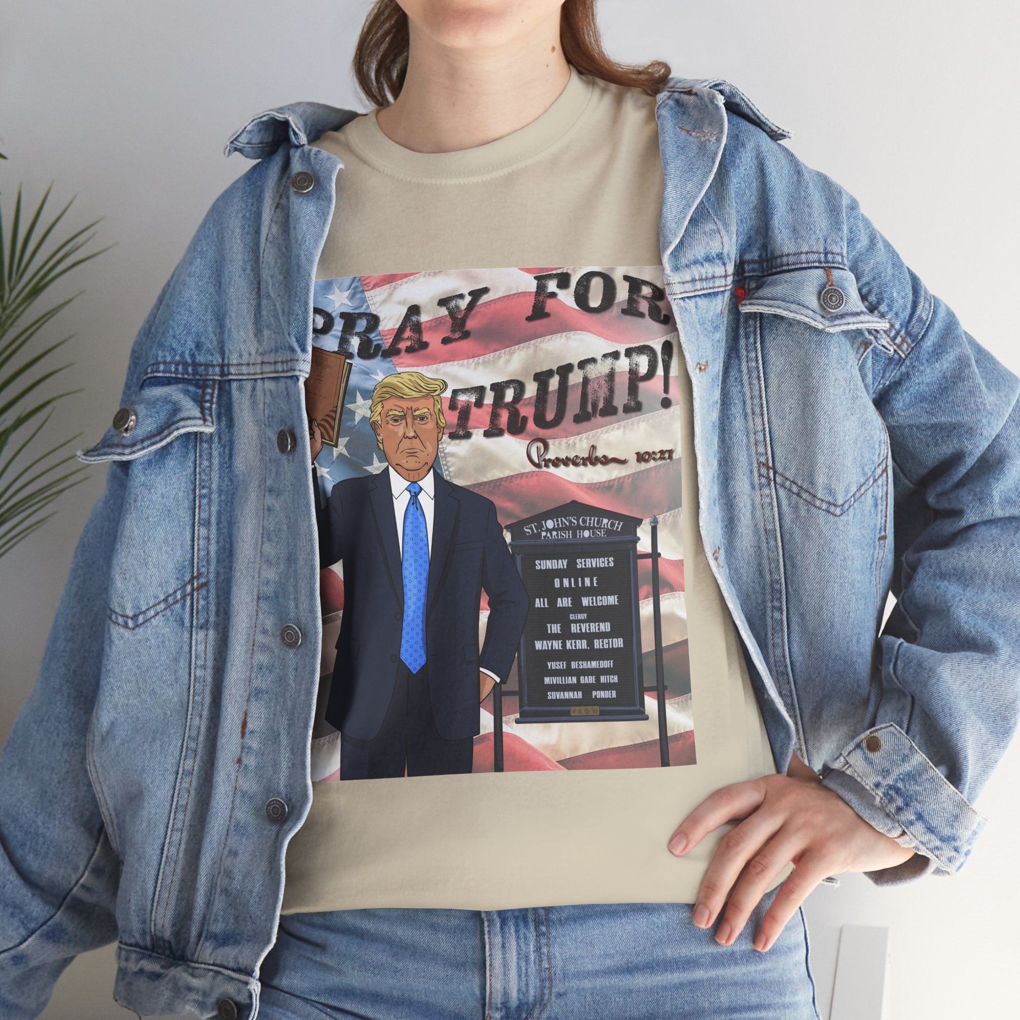 "Pray for Trump" Patriotic Graphic Tee