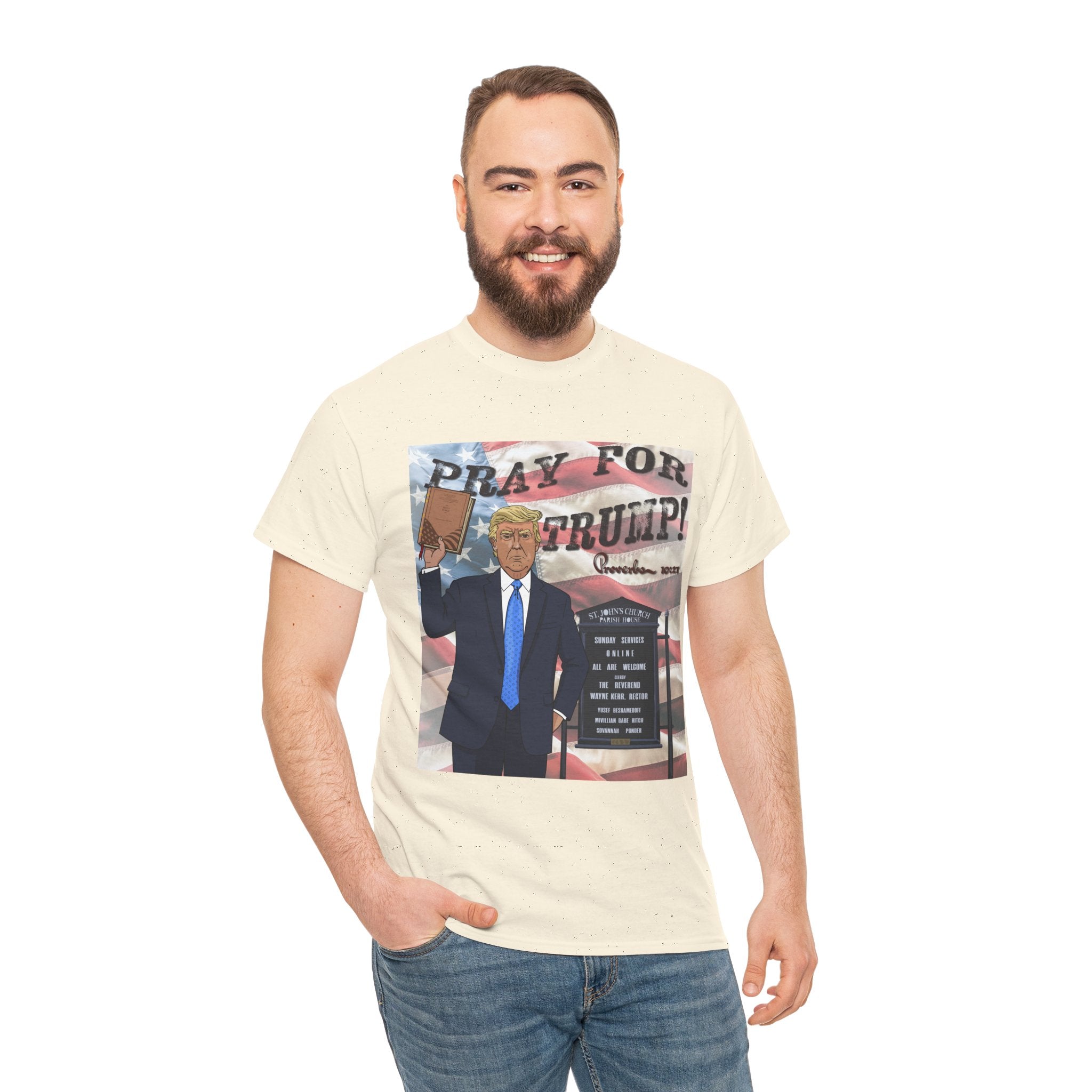 "Pray for Trump" Patriotic Graphic Tee