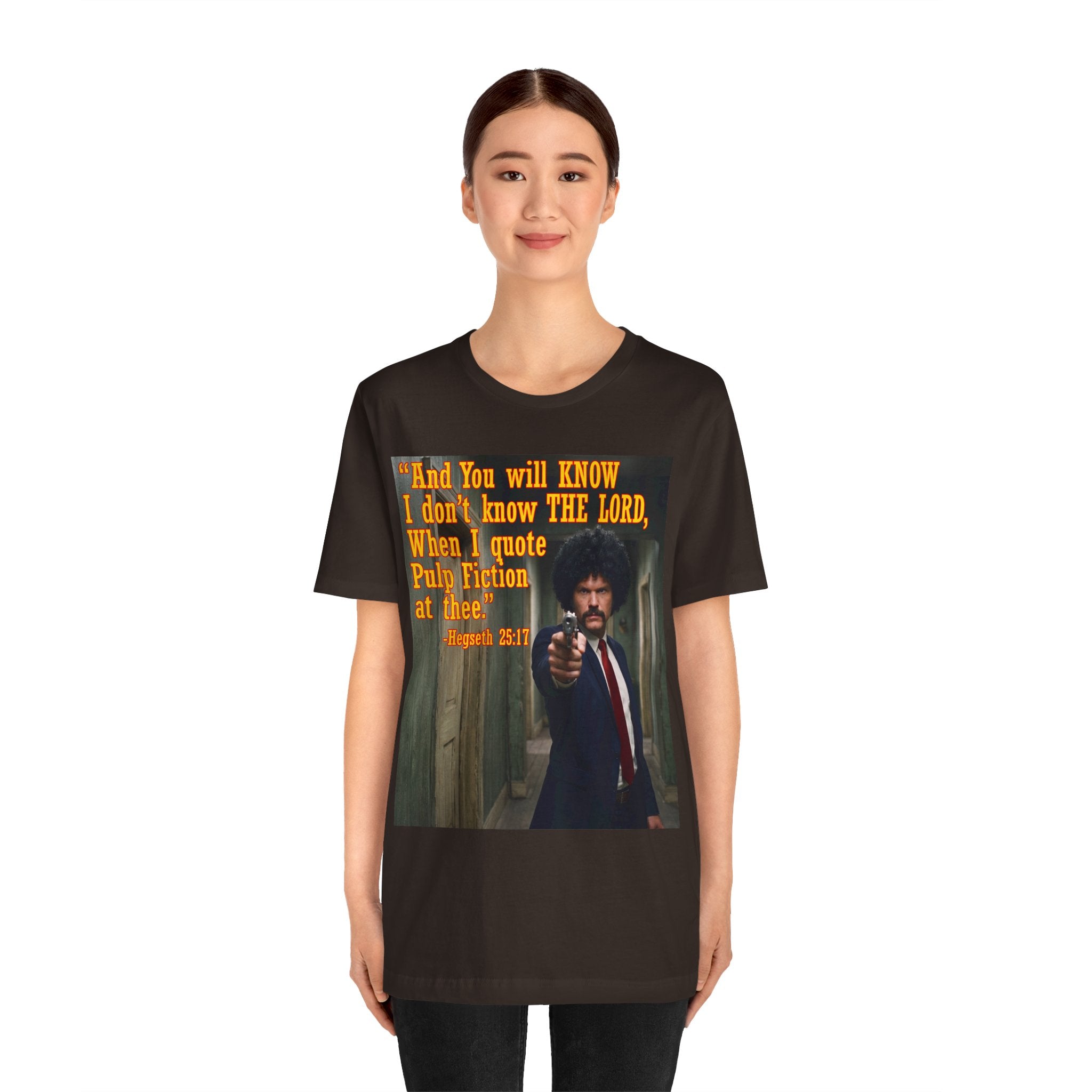 "When I quote Pulp Fiction at thee."  —  Hegseth Blunder Movie Quote T‑Shirt