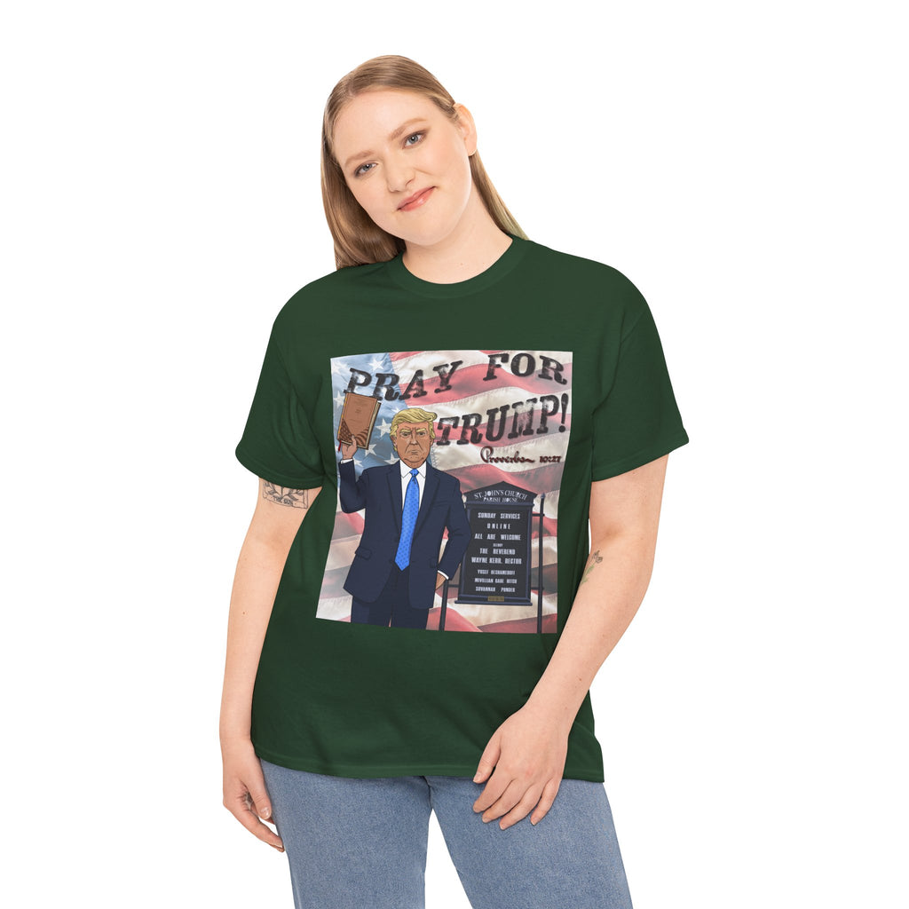 "Pray for Trump" Patriotic Graphic Tee