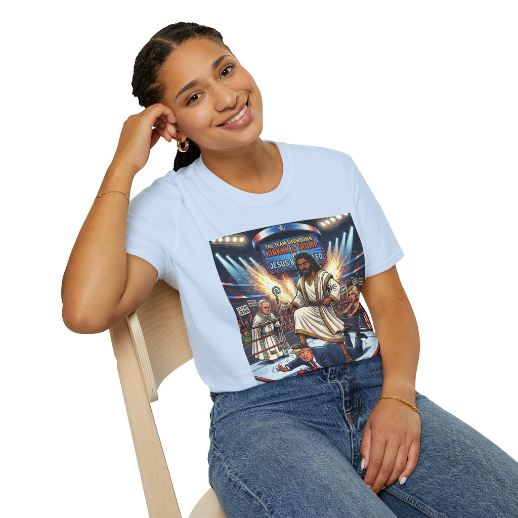 'Jesus Is The GOAT' Wrestling Arena Graphic Tee