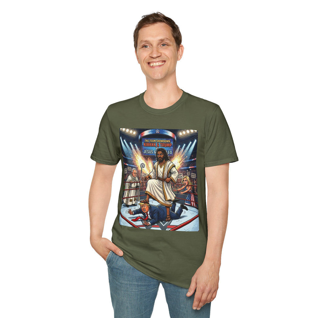'Jesus Is The GOAT' Wrestling Arena Graphic Tee