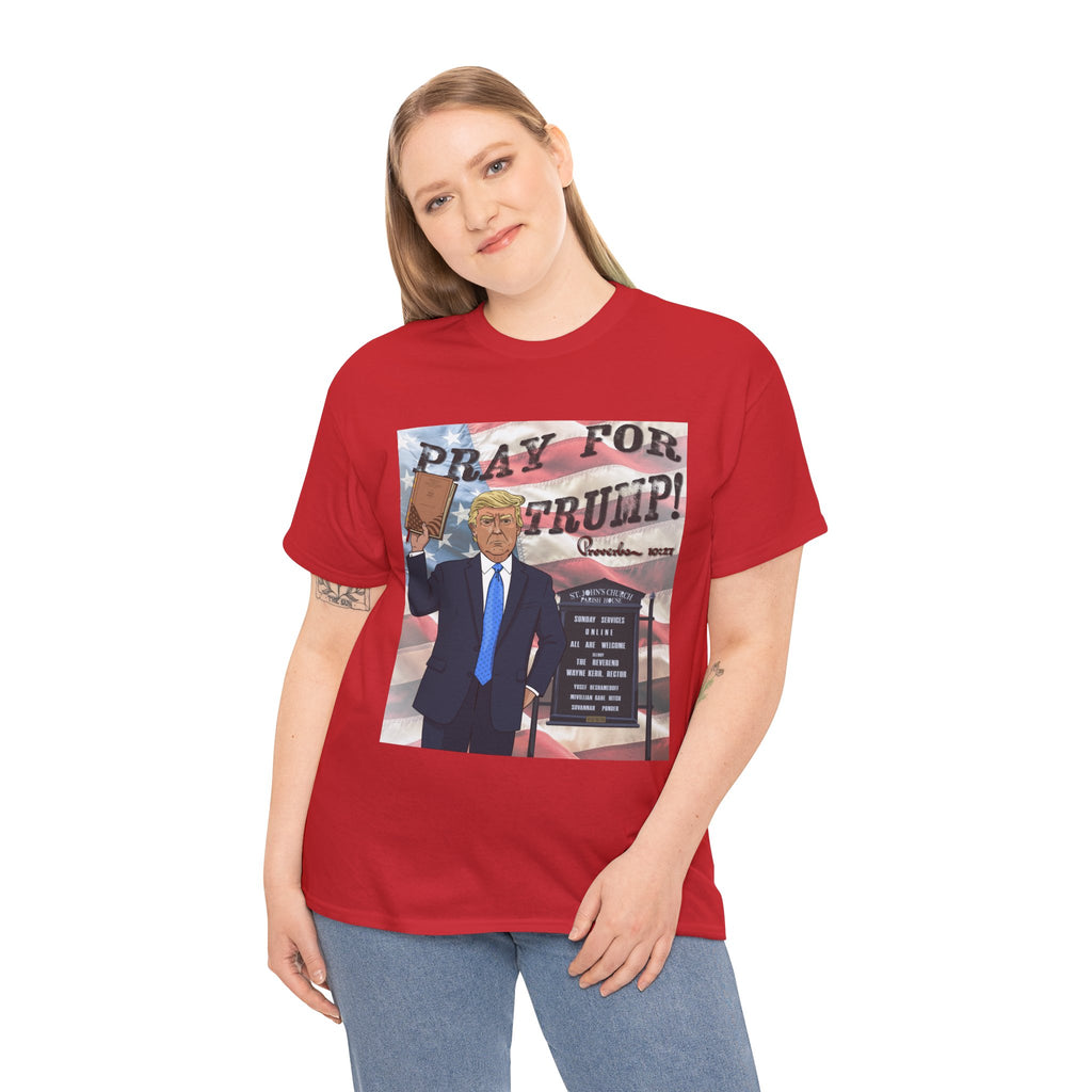 "Pray for Trump" Patriotic Graphic Tee