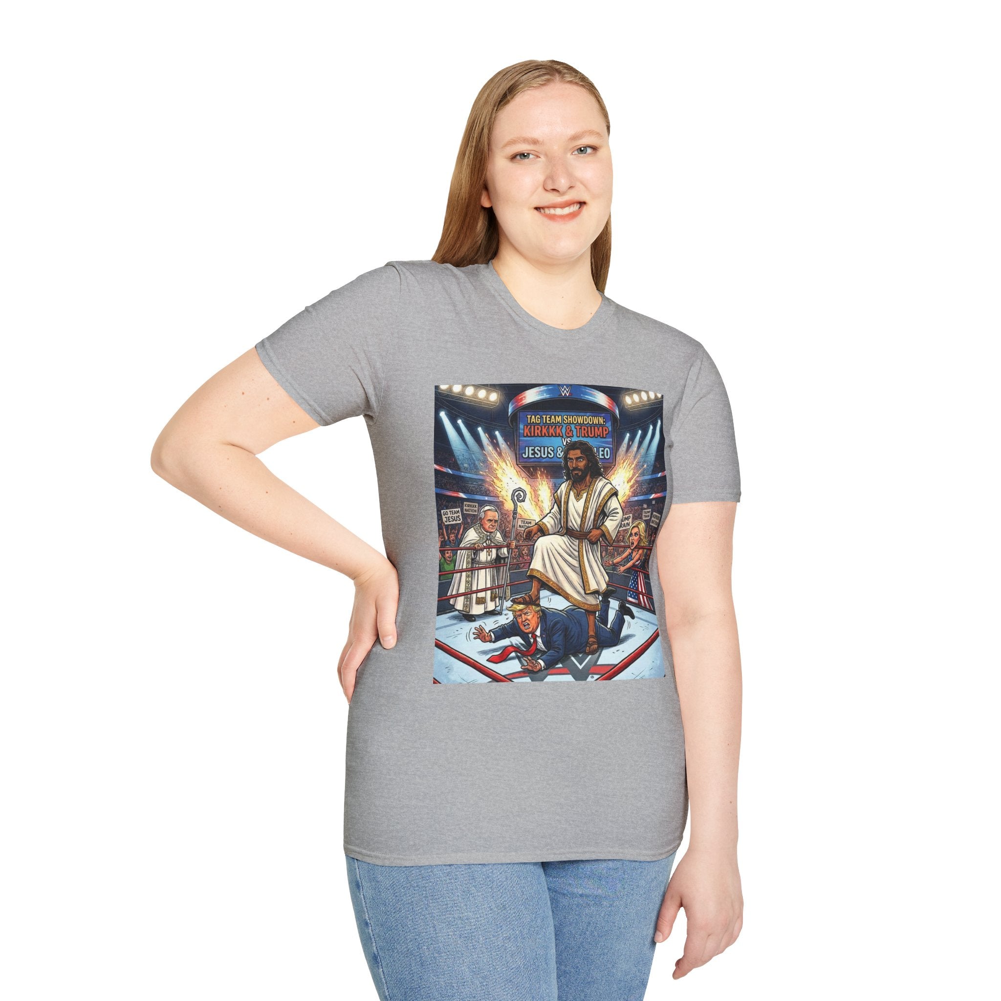 'Jesus Is The GOAT' Wrestling Arena Graphic Tee