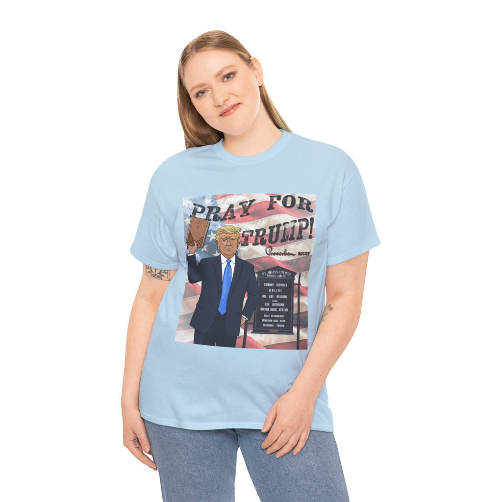 "Pray for Trump" Patriotic Graphic Tee