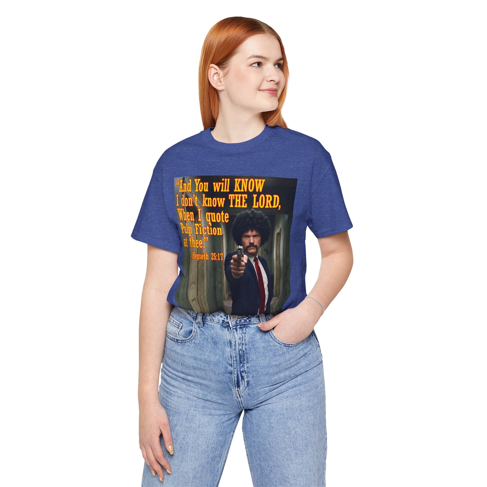 "When I quote Pulp Fiction at thee."  —  Hegseth Blunder Movie Quote T‑Shirt