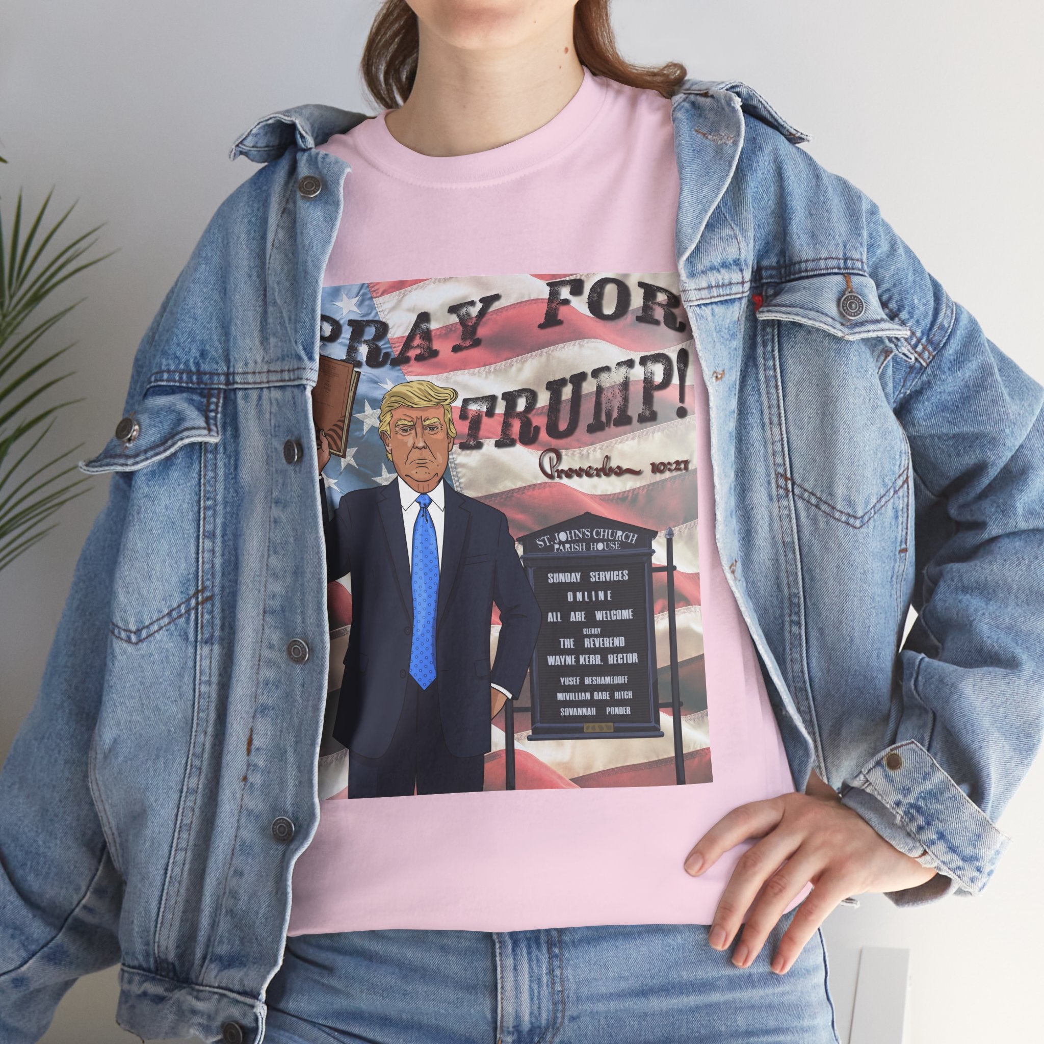 "Pray for Trump" Patriotic Graphic Tee