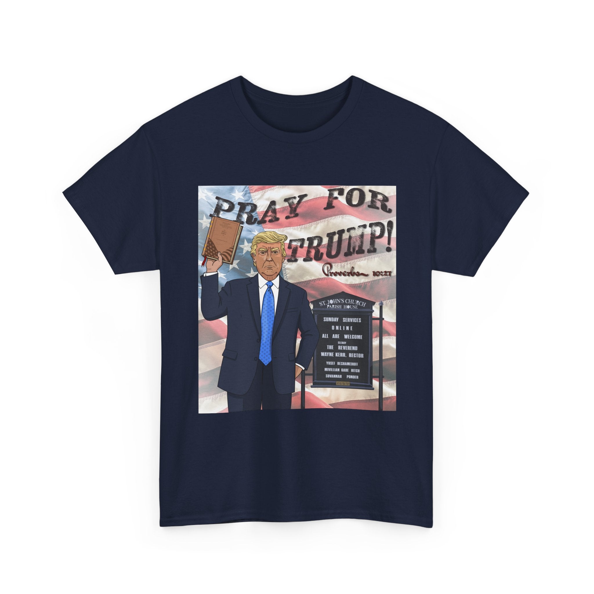 "Pray for Trump" Patriotic Graphic Tee