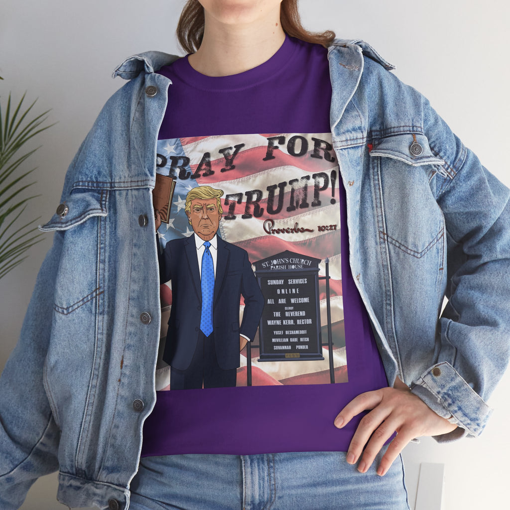 "Pray for Trump" Patriotic Graphic Tee
