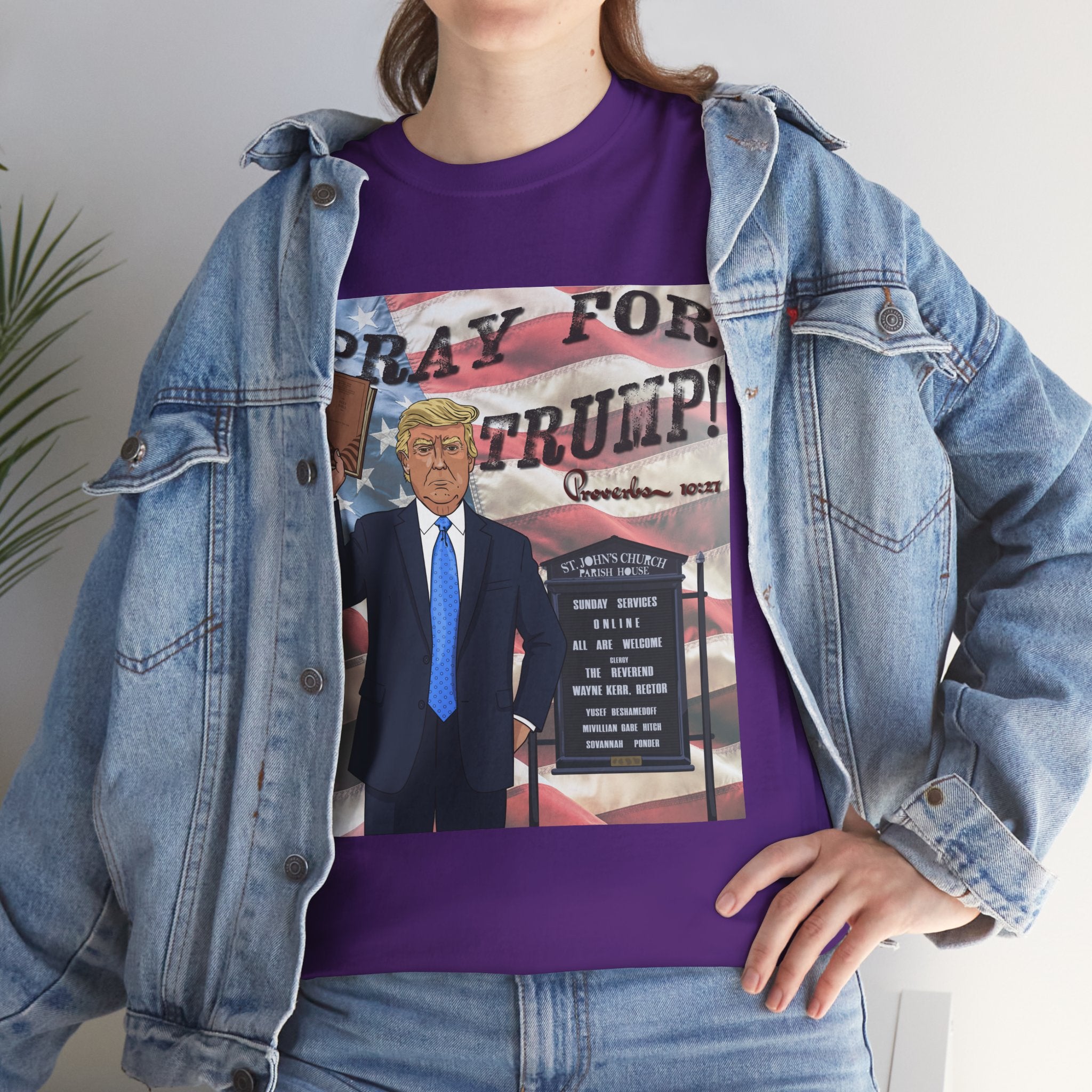 "Pray for Trump" Patriotic Graphic Tee