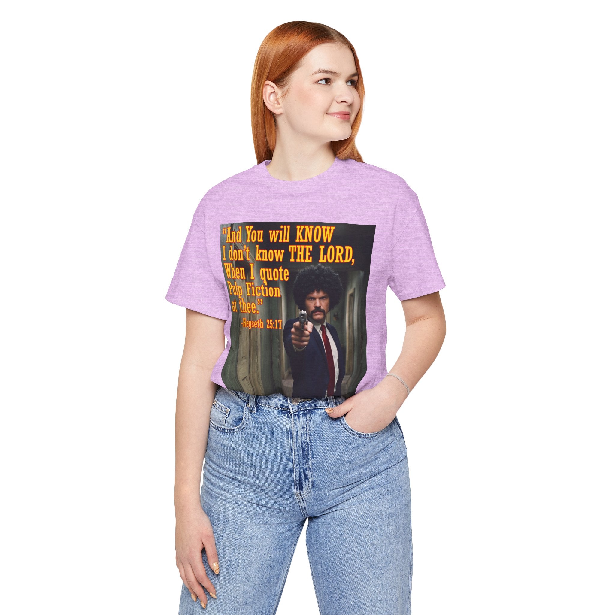 "When I quote Pulp Fiction at thee."  —  Hegseth Blunder Movie Quote T‑Shirt