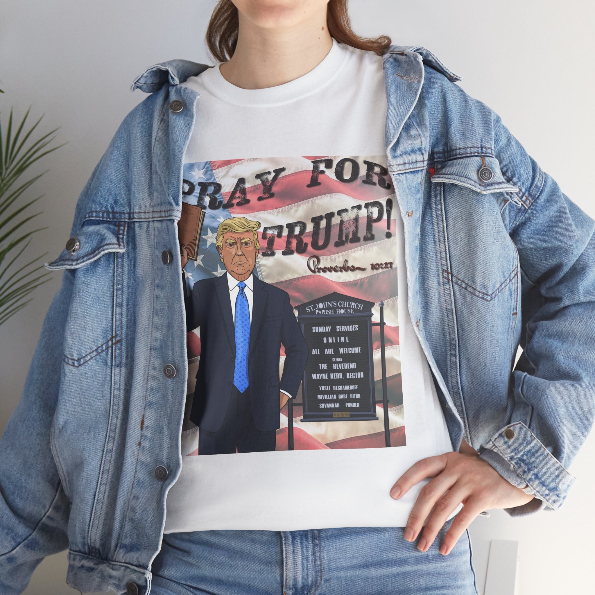 "Pray for Trump" Patriotic Graphic Tee
