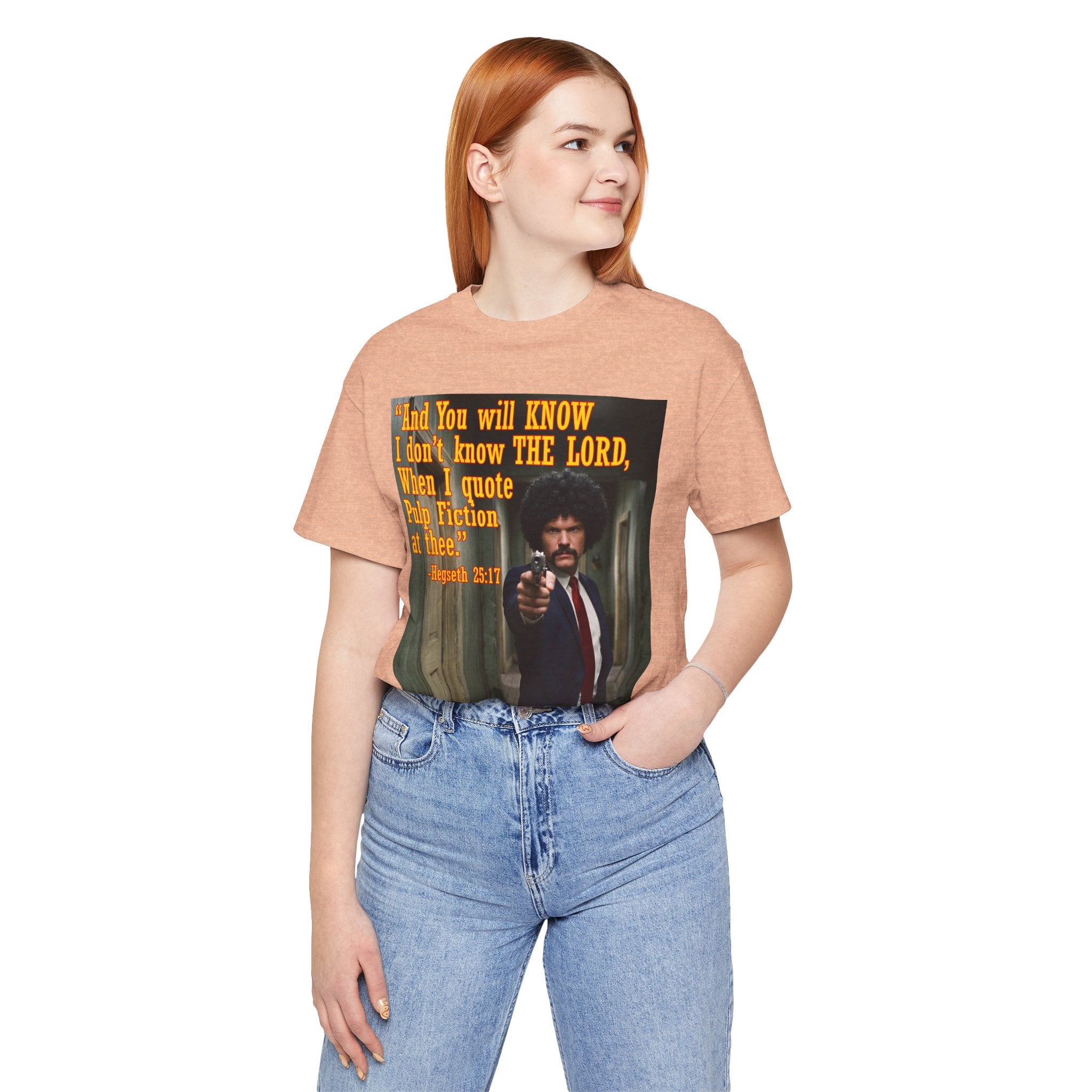 "When I quote Pulp Fiction at thee."  —  Hegseth Blunder Movie Quote T‑Shirt