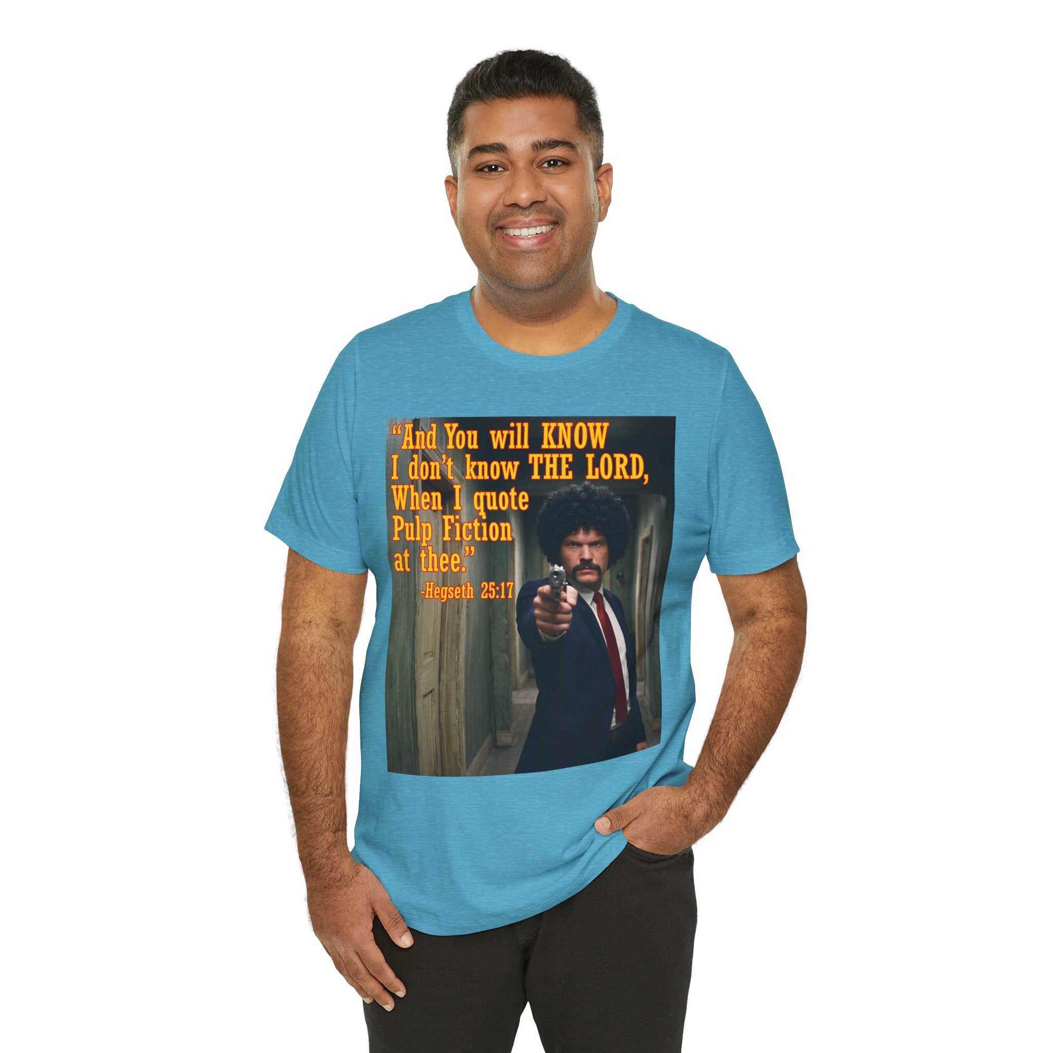 "When I quote Pulp Fiction at thee."  —  Hegseth Blunder Movie Quote T‑Shirt