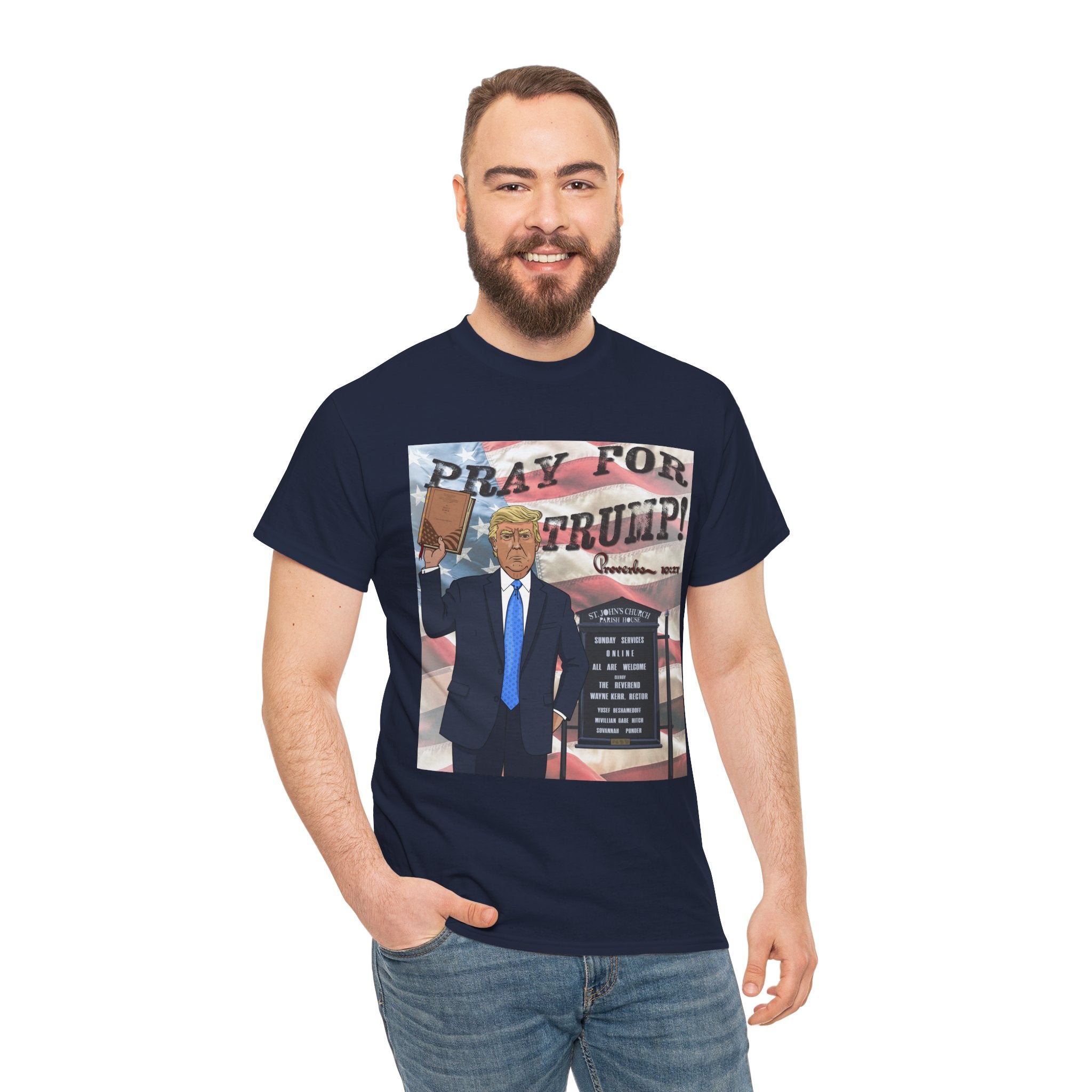 "Pray for Trump" Patriotic Graphic Tee