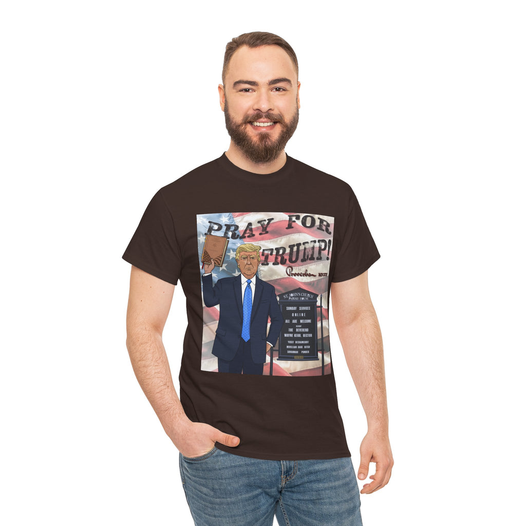 "Pray for Trump" Patriotic Graphic Tee