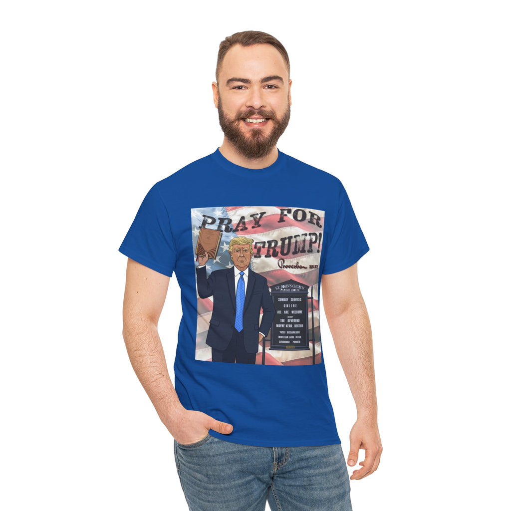"Pray for Trump" Patriotic Graphic Tee
