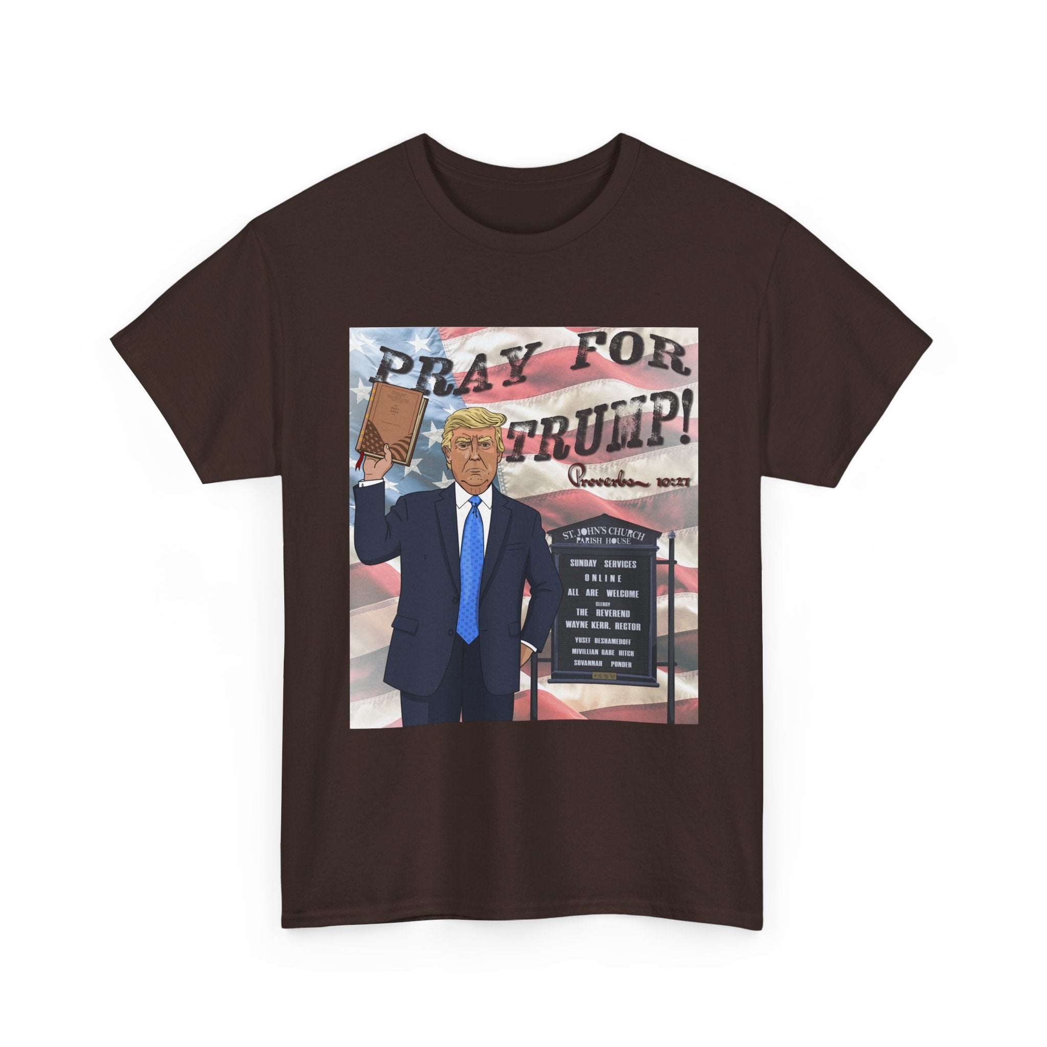 "Pray for Trump" Patriotic Graphic Tee