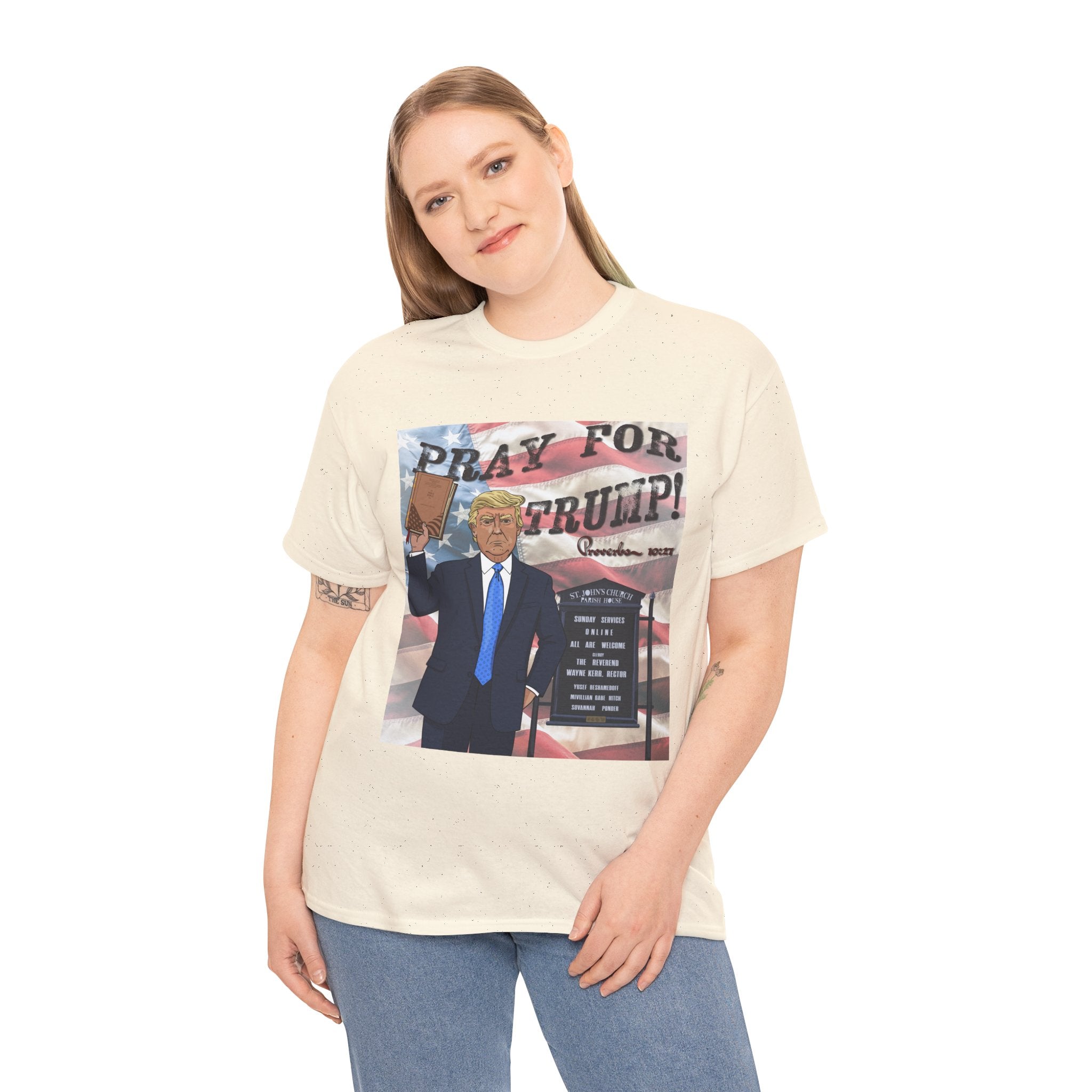 "Pray for Trump" Patriotic Graphic Tee