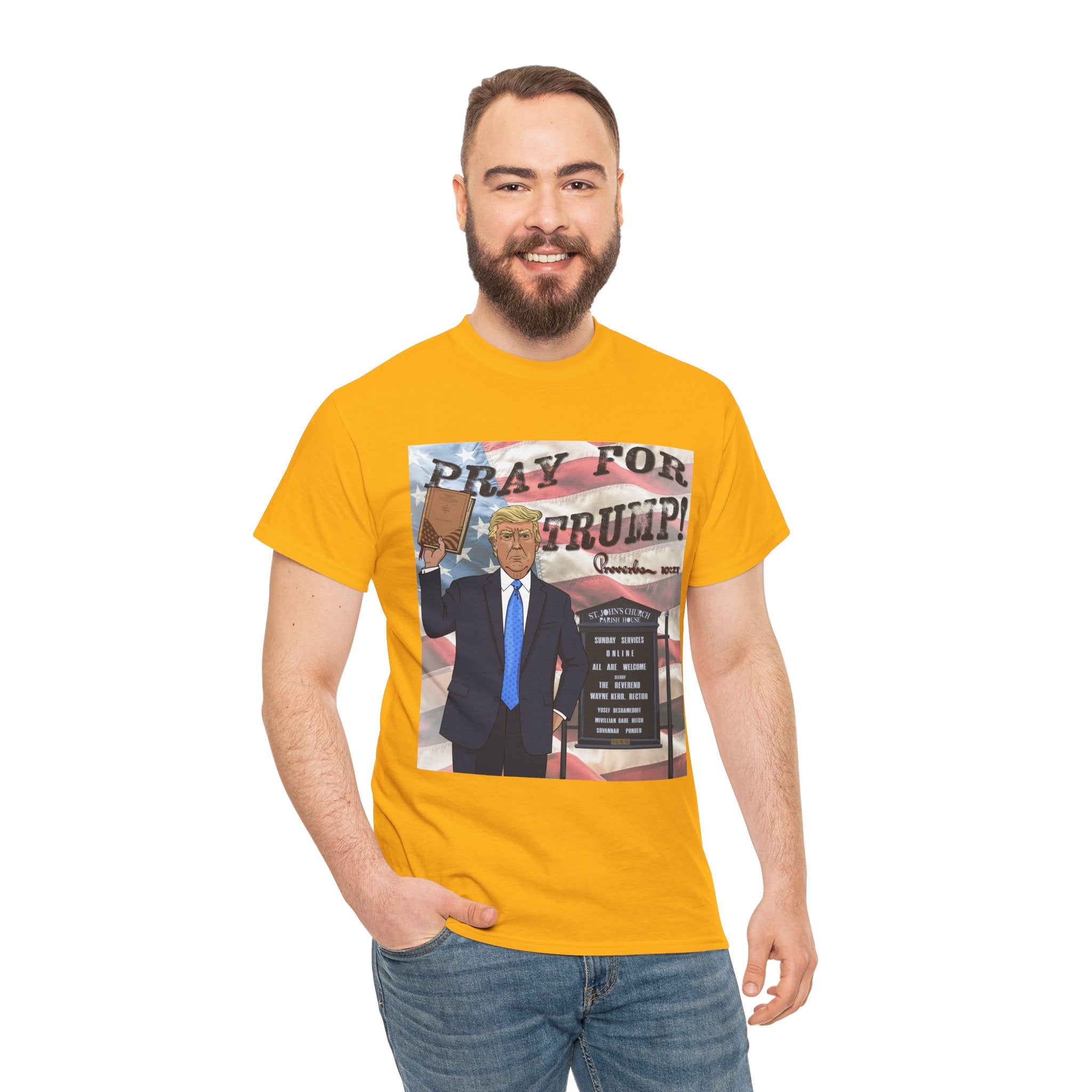 "Pray for Trump" Patriotic Graphic Tee