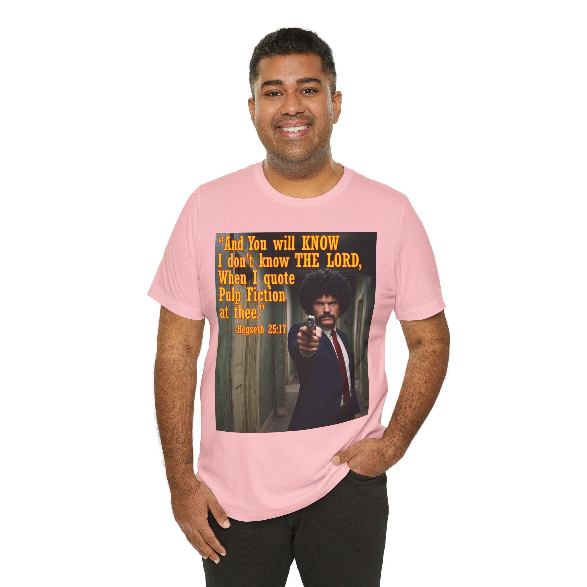 "When I quote Pulp Fiction at thee."  —  Hegseth Blunder Movie Quote T‑Shirt