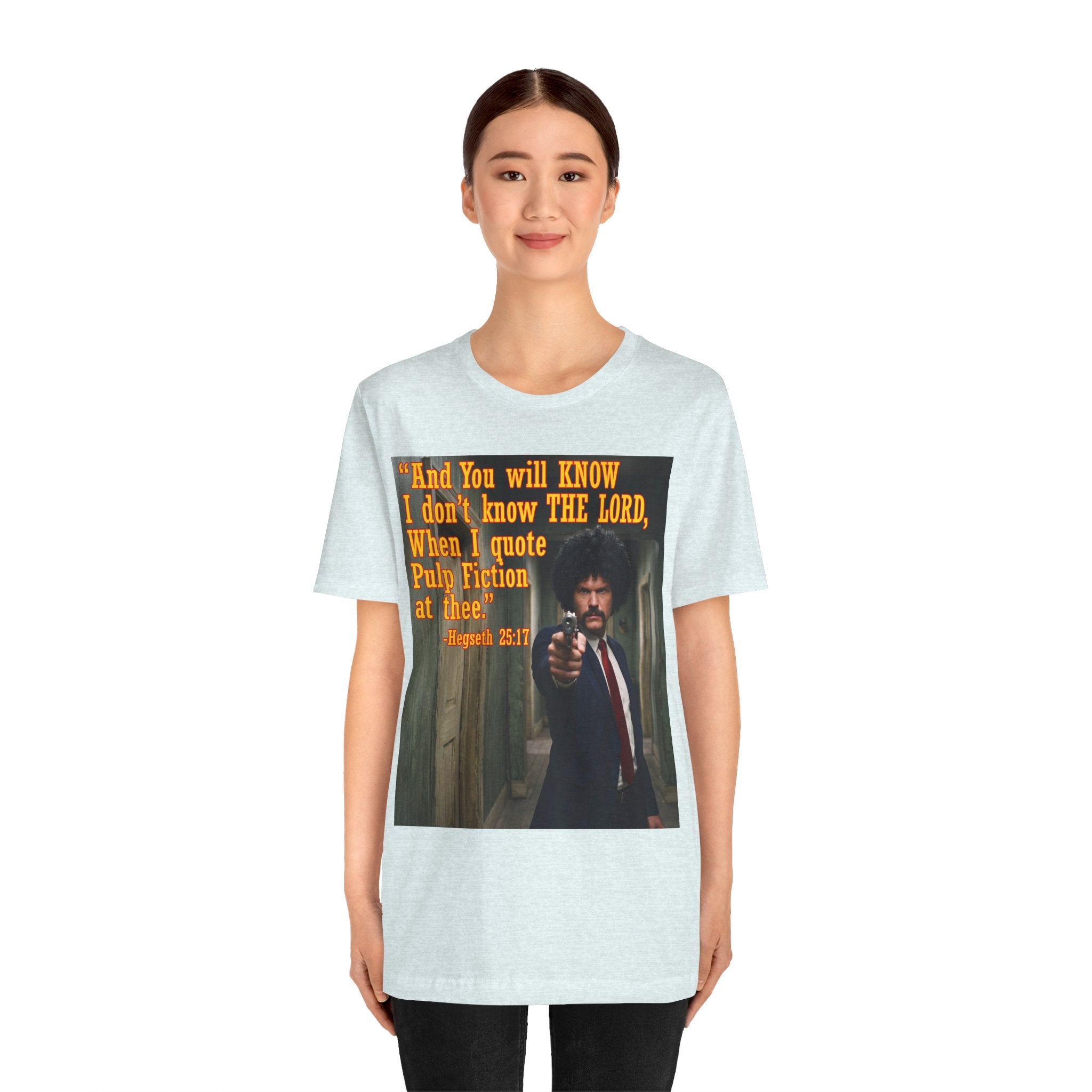 "When I quote Pulp Fiction at thee."  —  Hegseth Blunder Movie Quote T‑Shirt