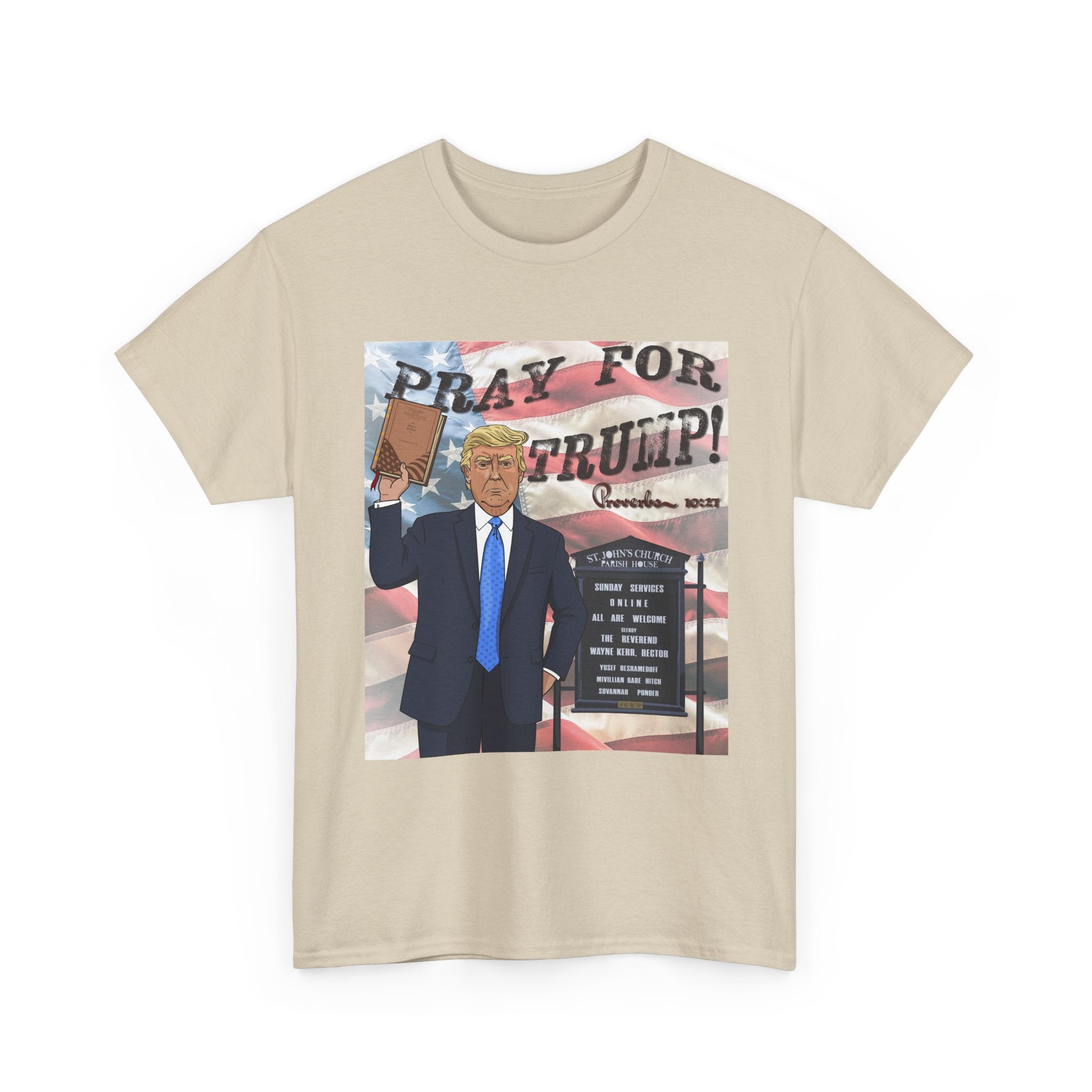 "Pray for Trump" Patriotic Graphic Tee