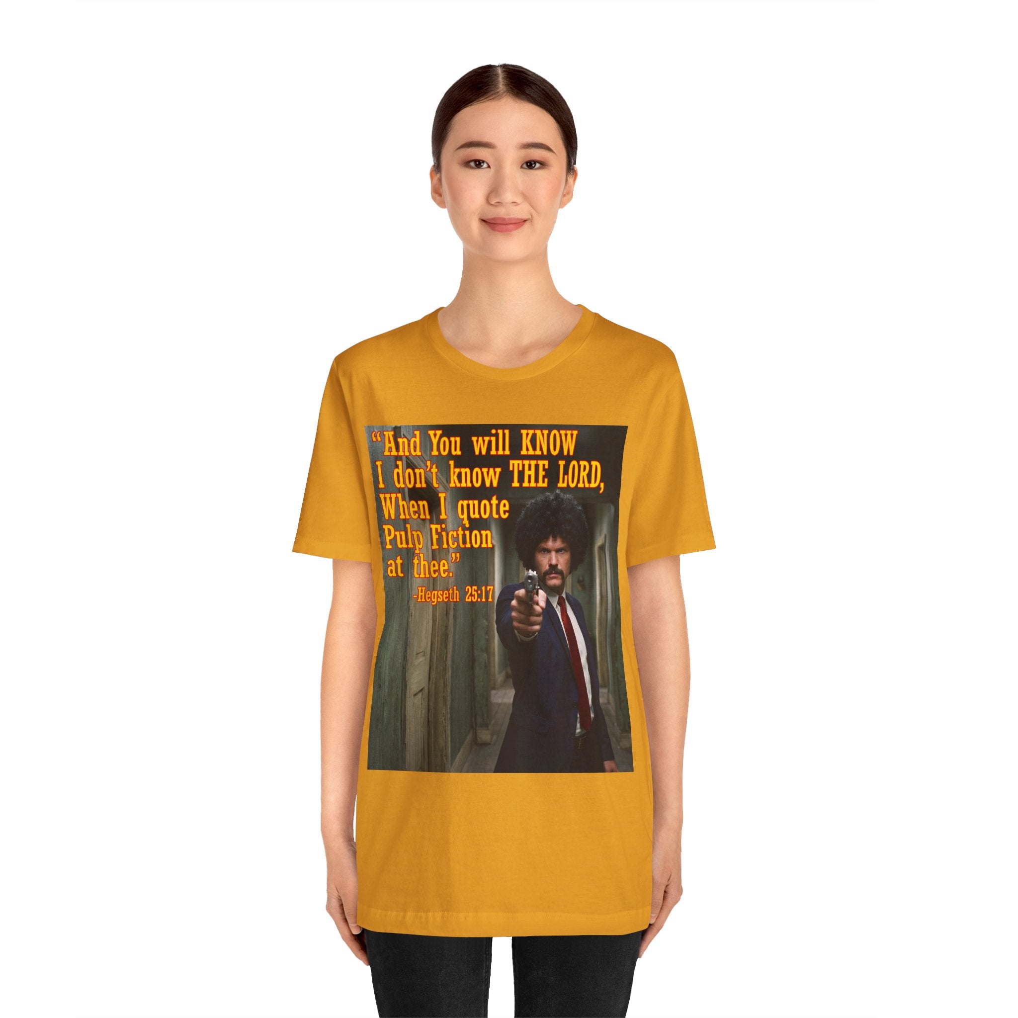 "When I quote Pulp Fiction at thee."  —  Hegseth Blunder Movie Quote T‑Shirt