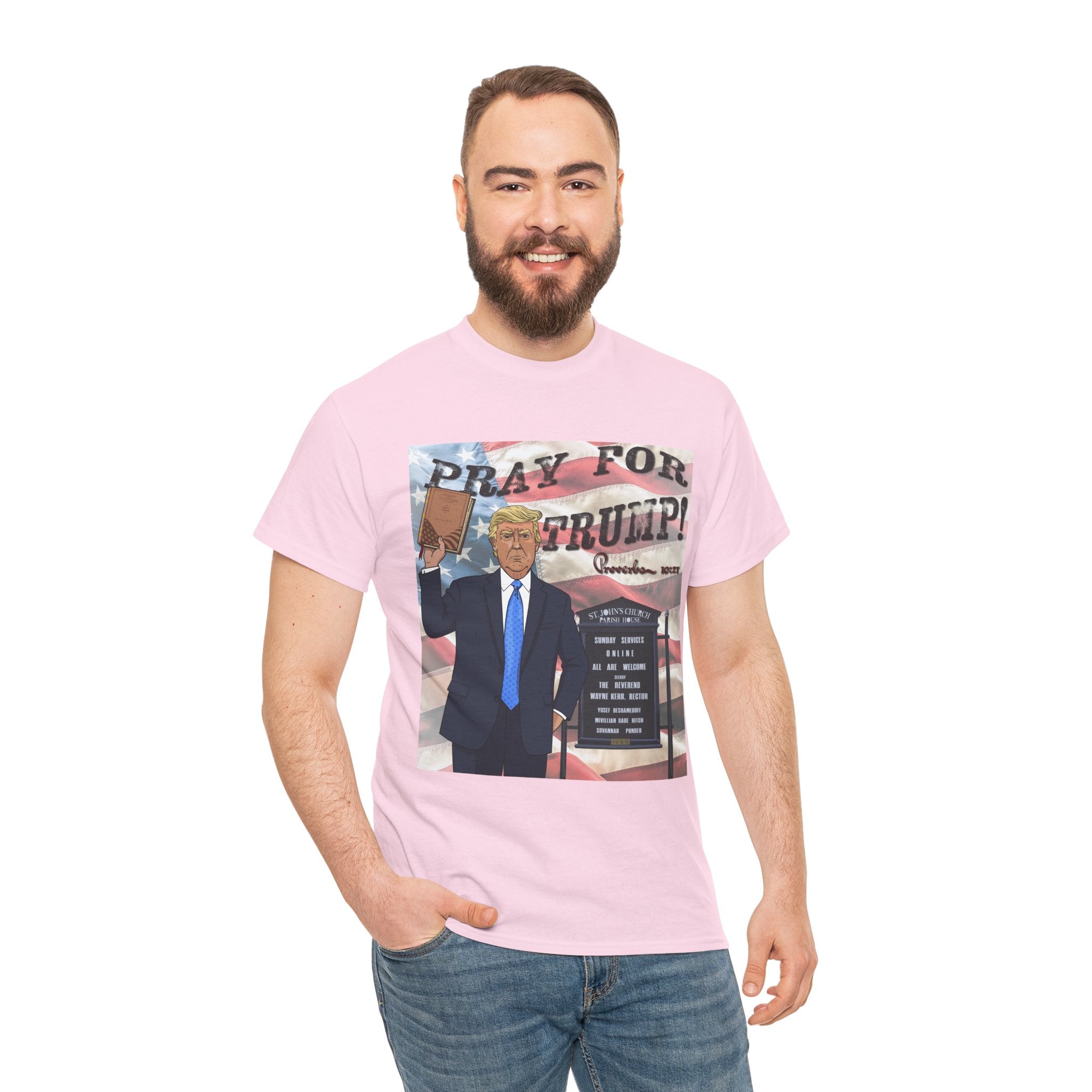 "Pray for Trump" Patriotic Graphic Tee