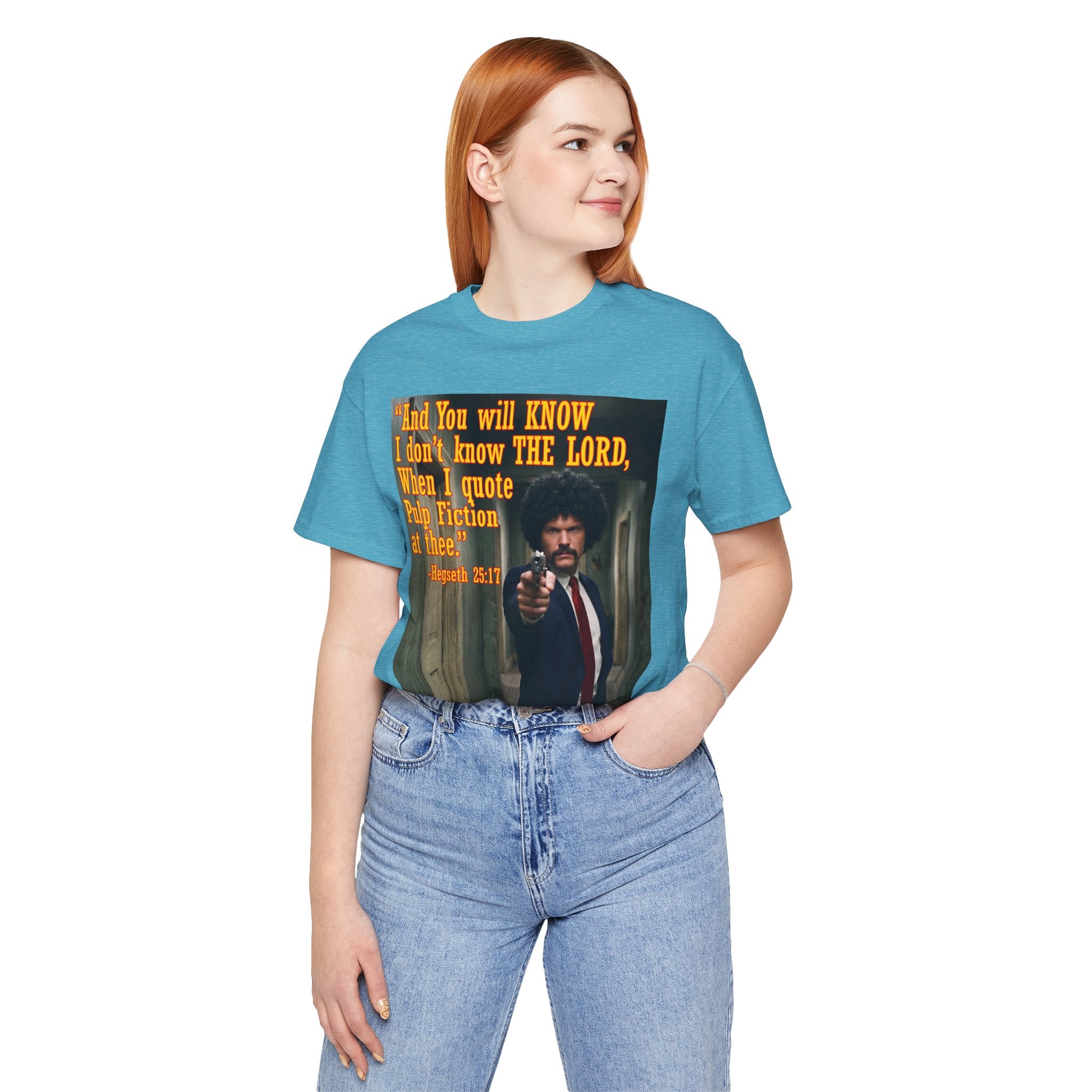 "When I quote Pulp Fiction at thee."  —  Hegseth Blunder Movie Quote T‑Shirt