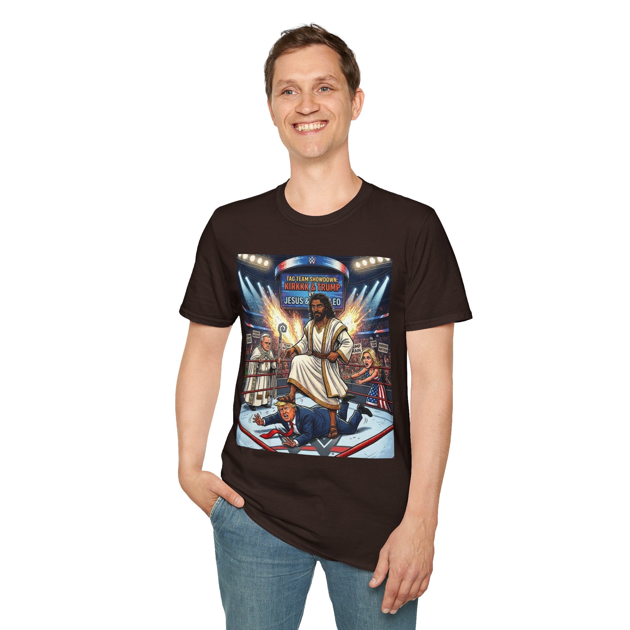 'Jesus Is The GOAT' Wrestling Arena Graphic Tee