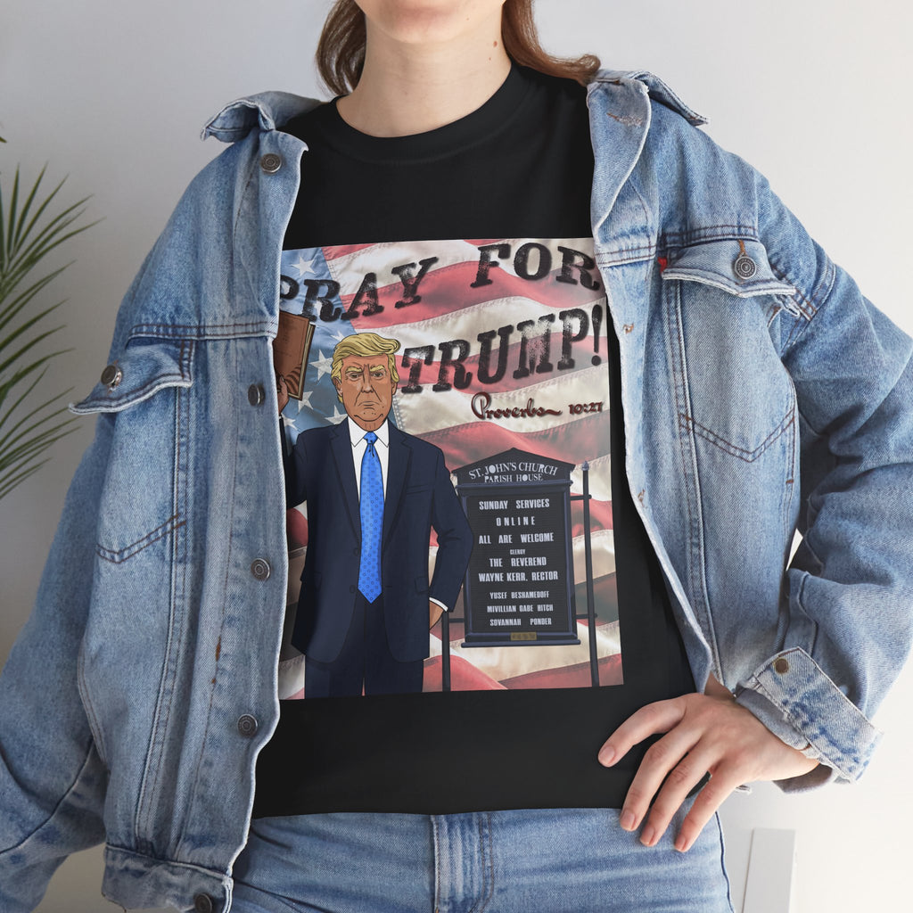 "Pray for Trump" Patriotic Graphic Tee