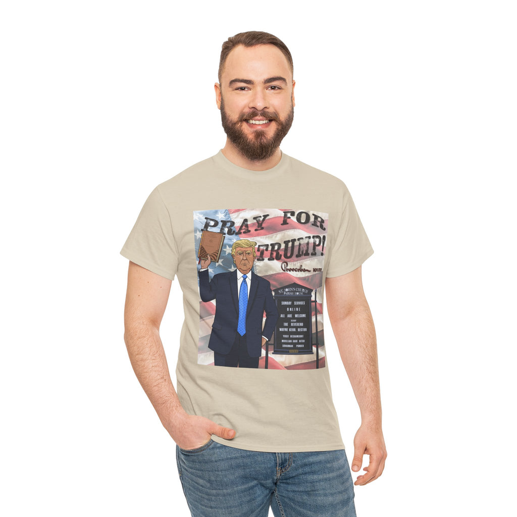 "Pray for Trump" Patriotic Graphic Tee
