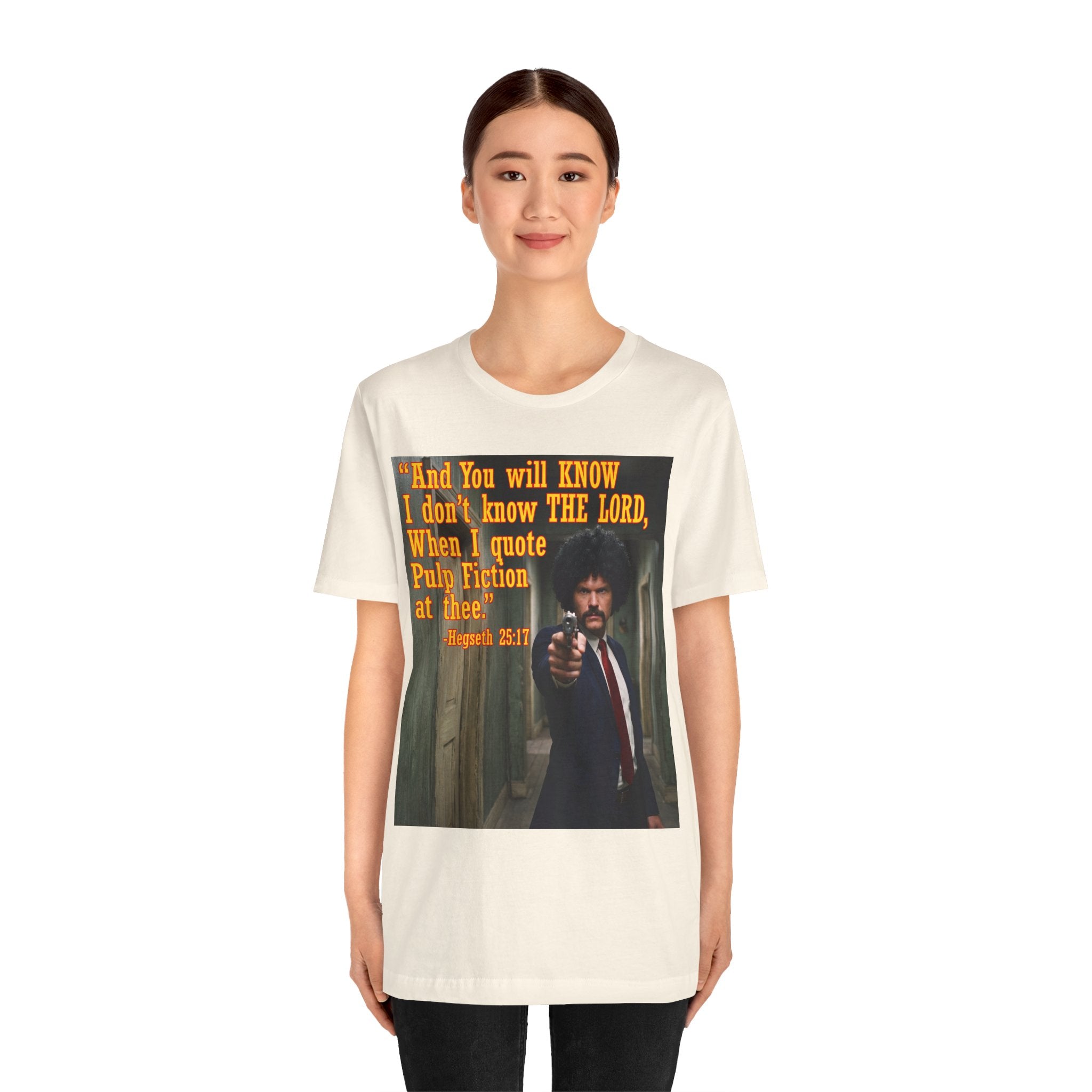 "When I quote Pulp Fiction at thee."  —  Hegseth Blunder Movie Quote T‑Shirt