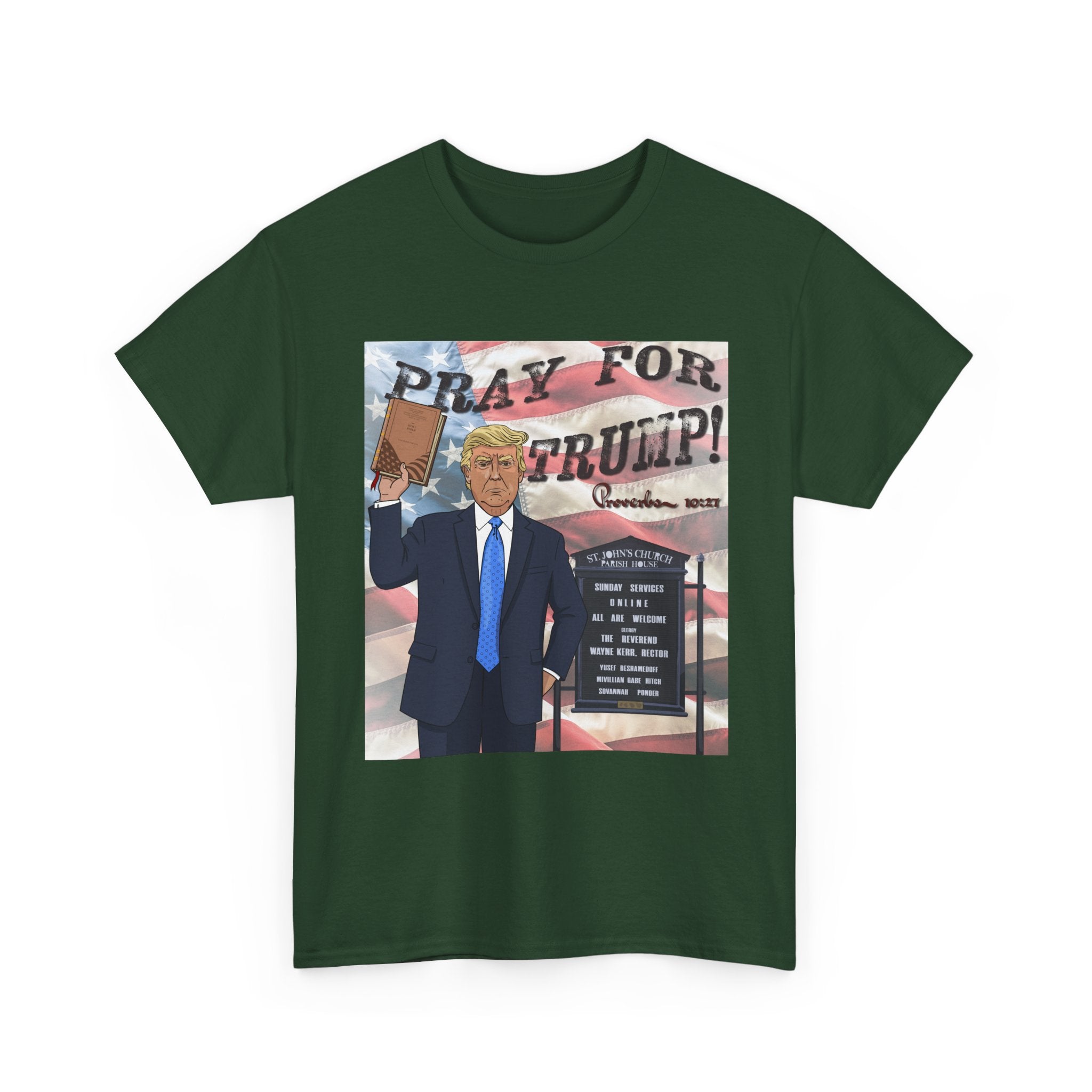 "Pray for Trump" Patriotic Graphic Tee