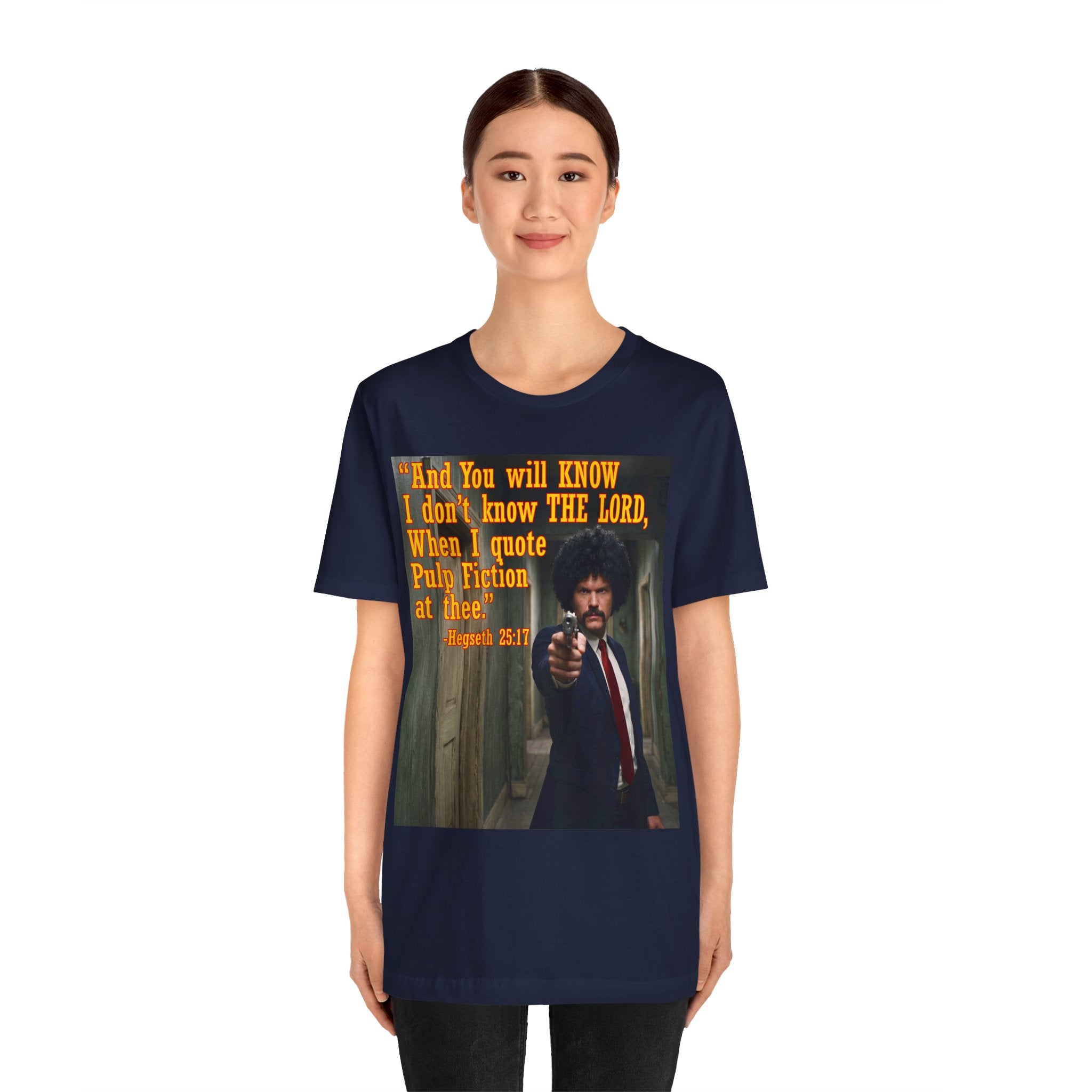 "When I quote Pulp Fiction at thee."  —  Hegseth Blunder Movie Quote T‑Shirt