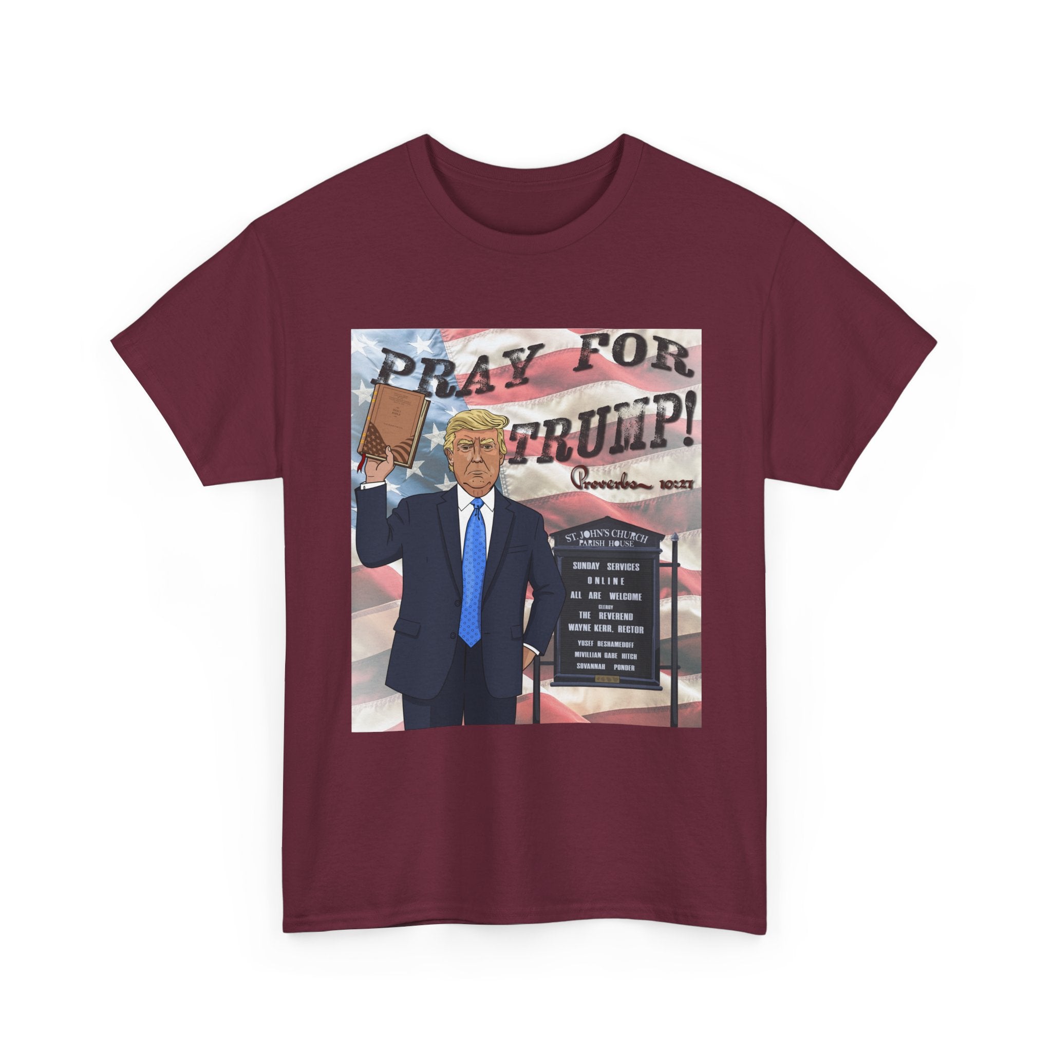 "Pray for Trump" Patriotic Graphic Tee