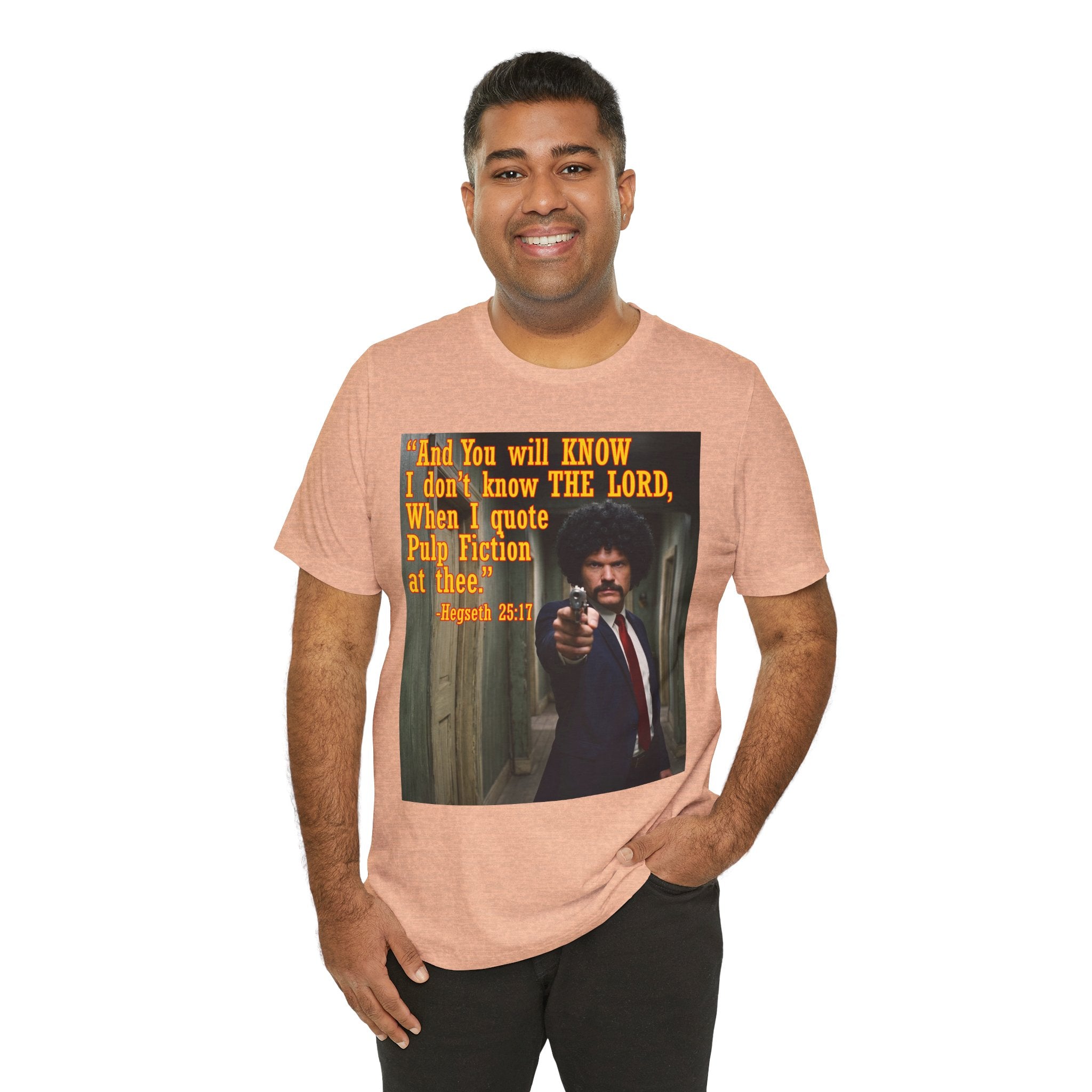 "When I quote Pulp Fiction at thee."  —  Hegseth Blunder Movie Quote T‑Shirt