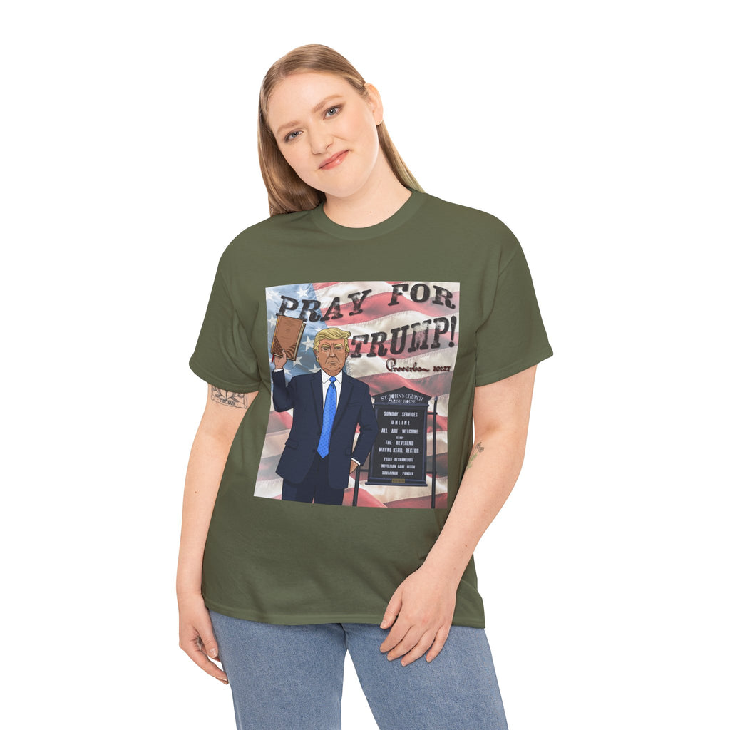"Pray for Trump" Patriotic Graphic Tee