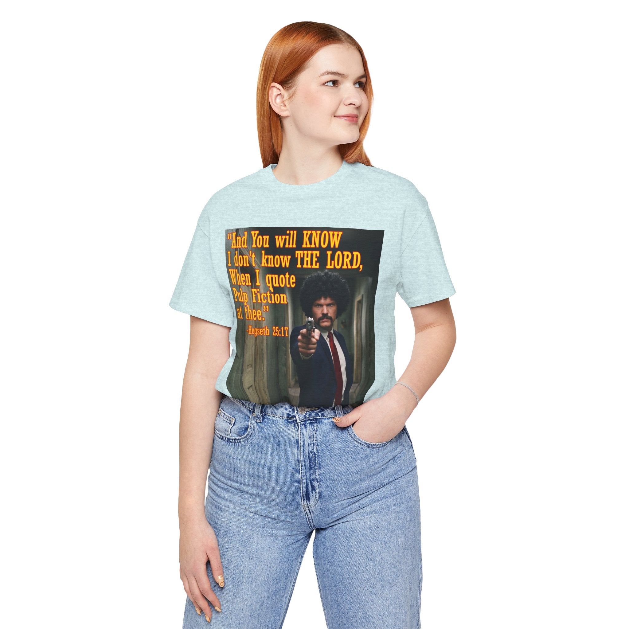 "When I quote Pulp Fiction at thee."  —  Hegseth Blunder Movie Quote T‑Shirt