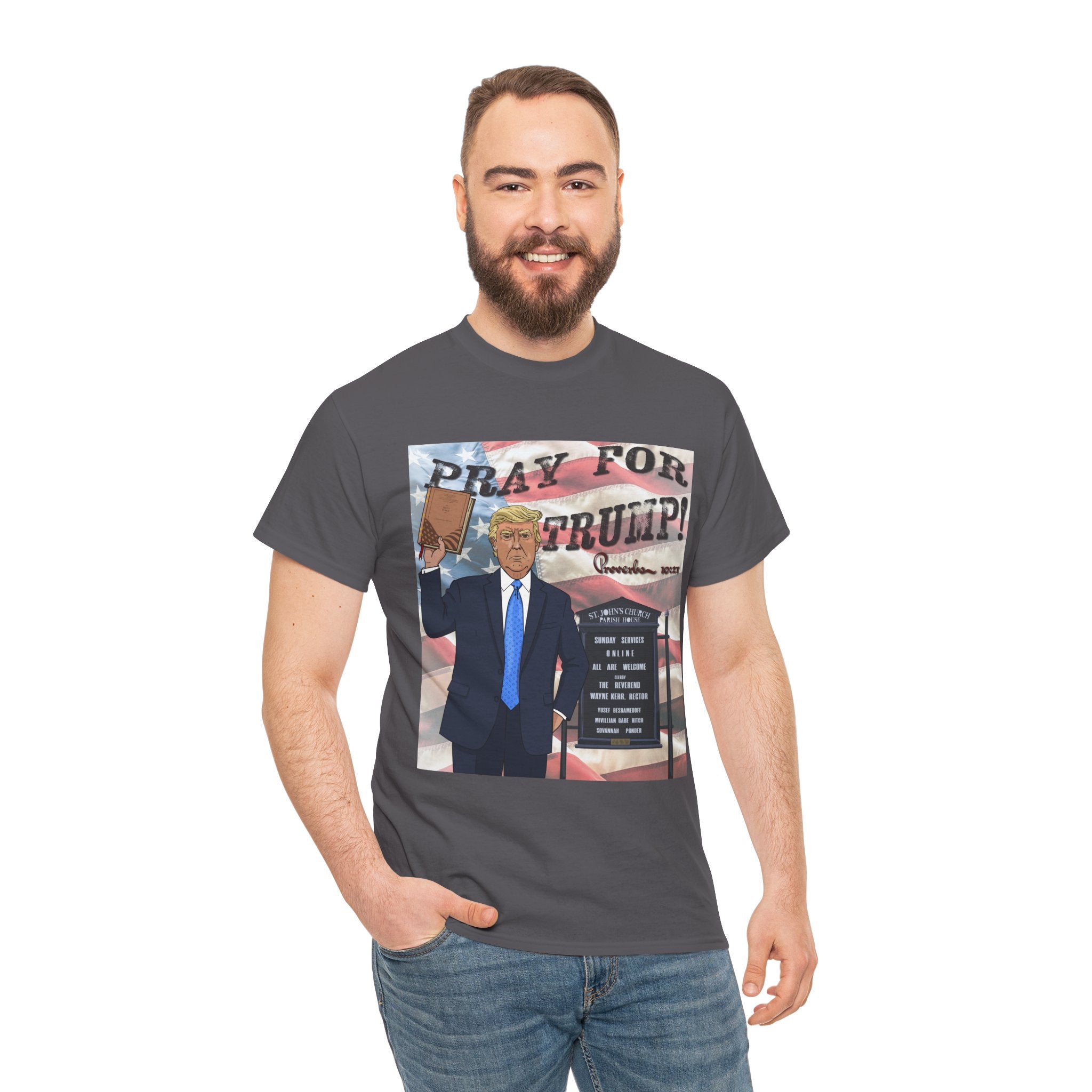 "Pray for Trump" Patriotic Graphic Tee