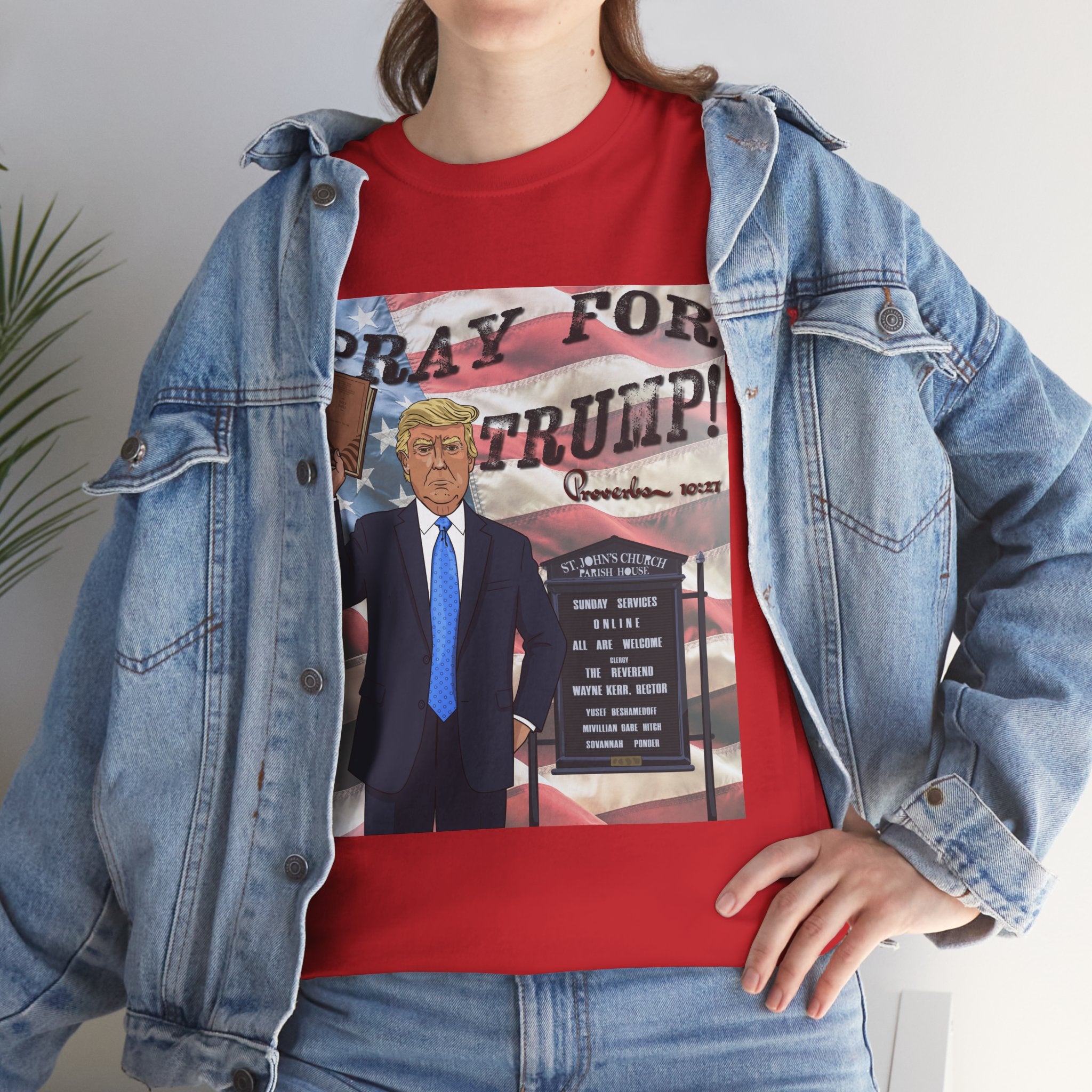 "Pray for Trump" Patriotic Graphic Tee