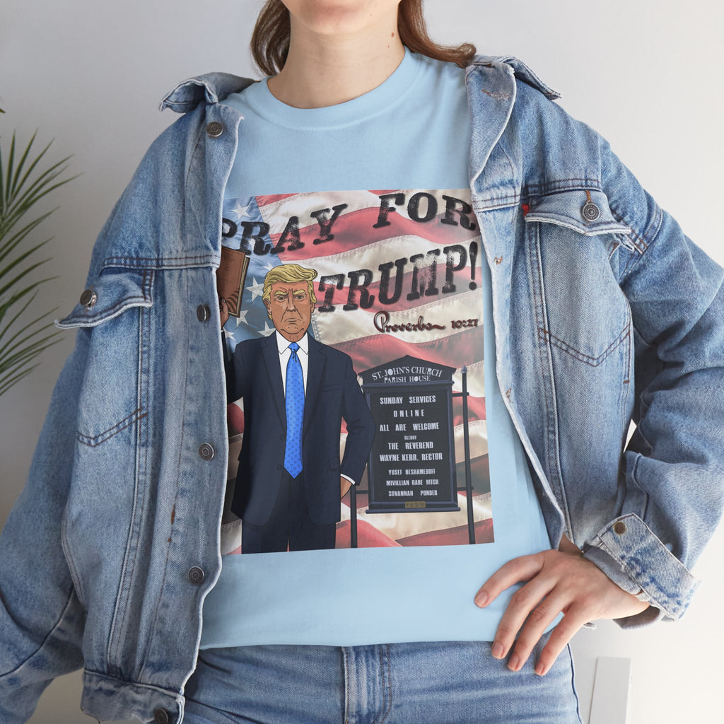 "Pray for Trump" Patriotic Graphic Tee