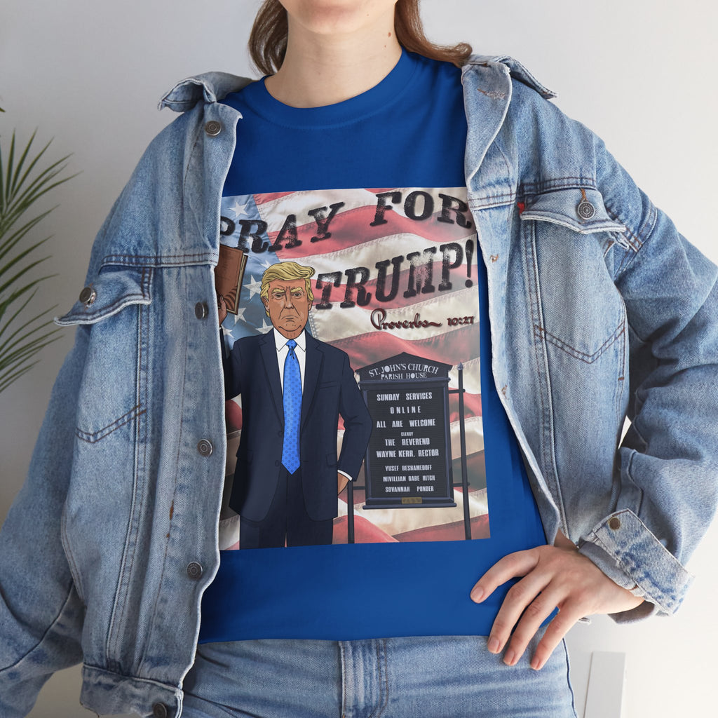 "Pray for Trump" Patriotic Graphic Tee