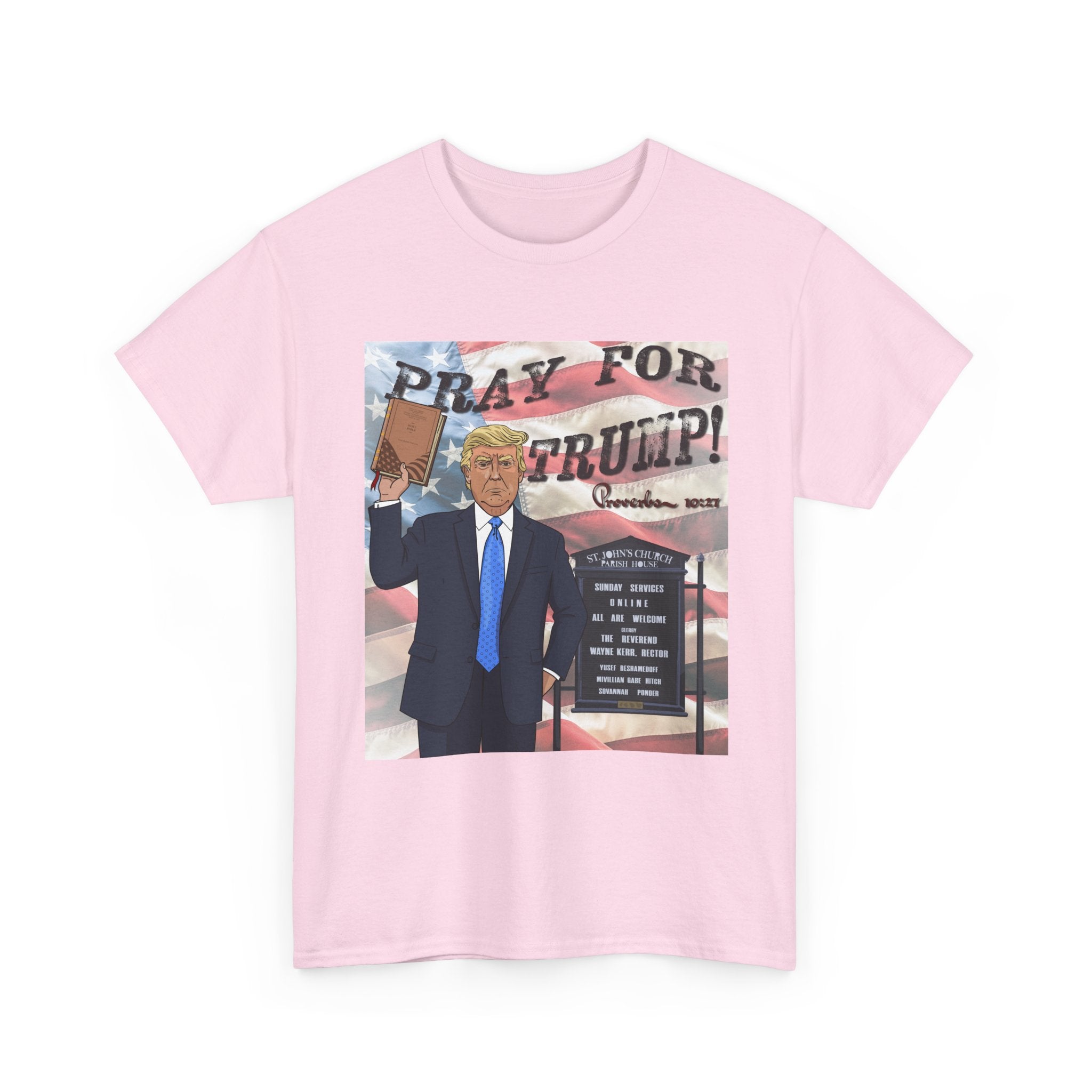 "Pray for Trump" Patriotic Graphic Tee