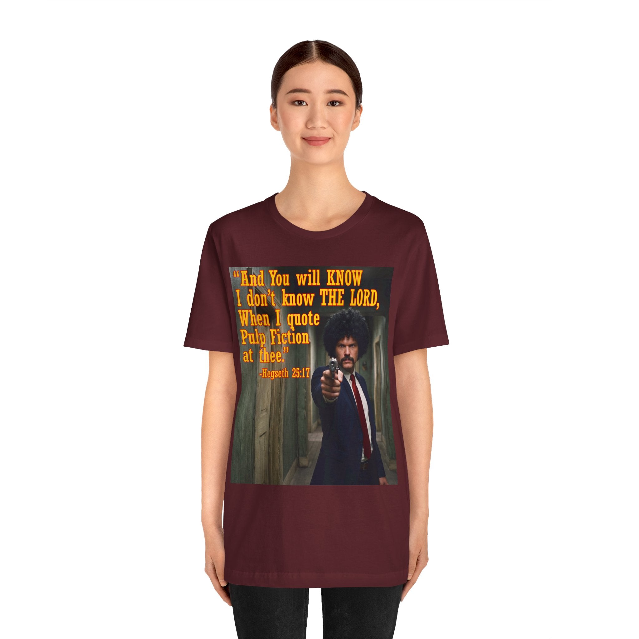 "When I quote Pulp Fiction at thee."  —  Hegseth Blunder Movie Quote T‑Shirt