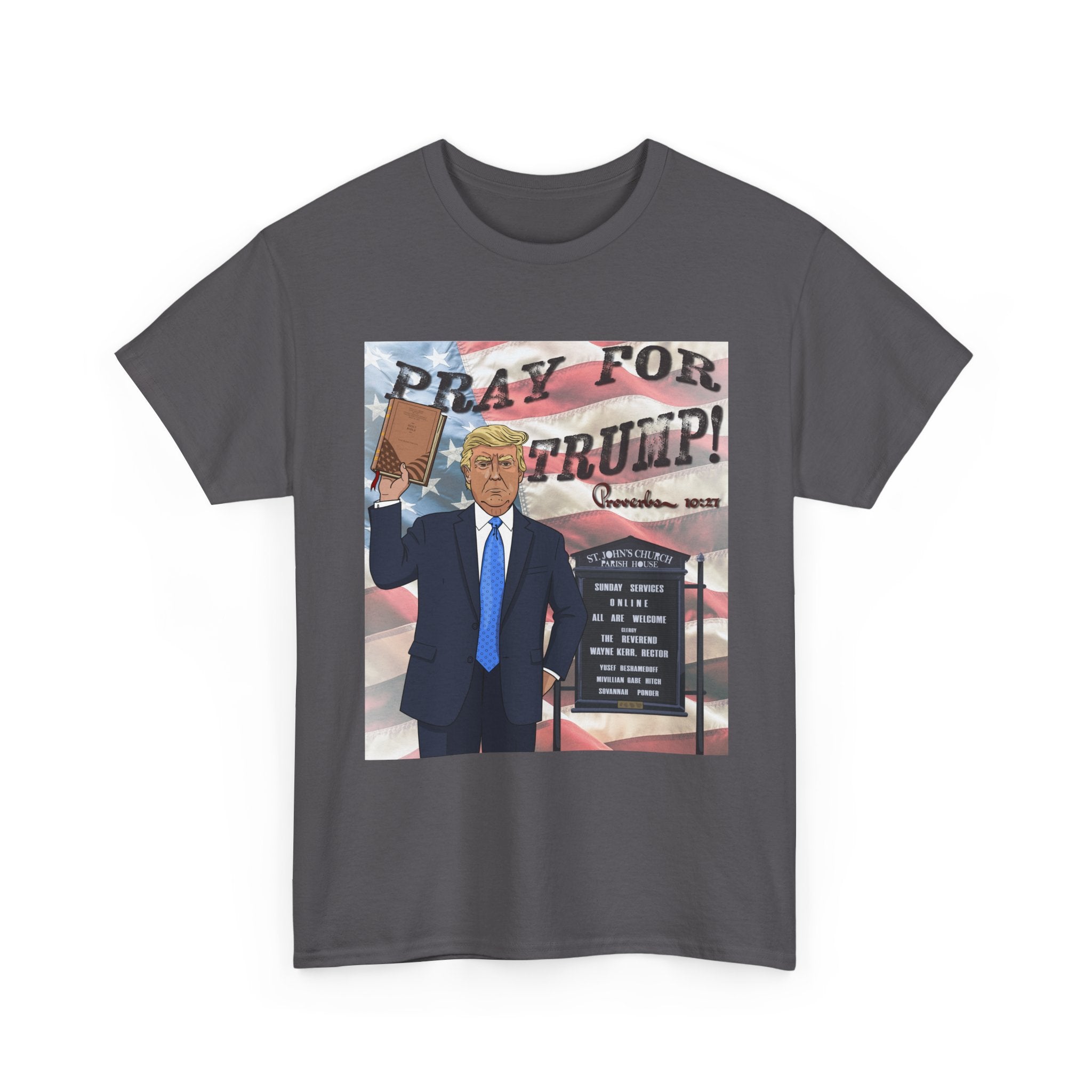 "Pray for Trump" Patriotic Graphic Tee