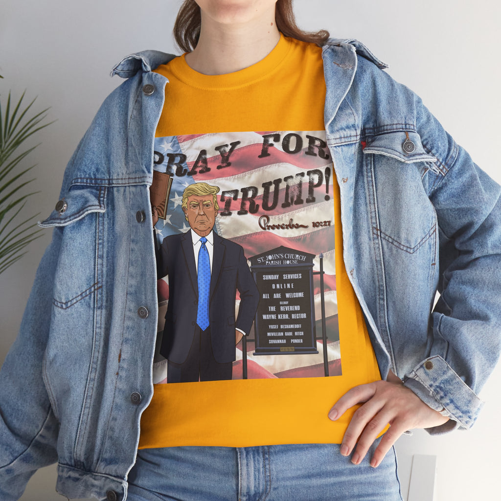"Pray for Trump" Patriotic Graphic Tee