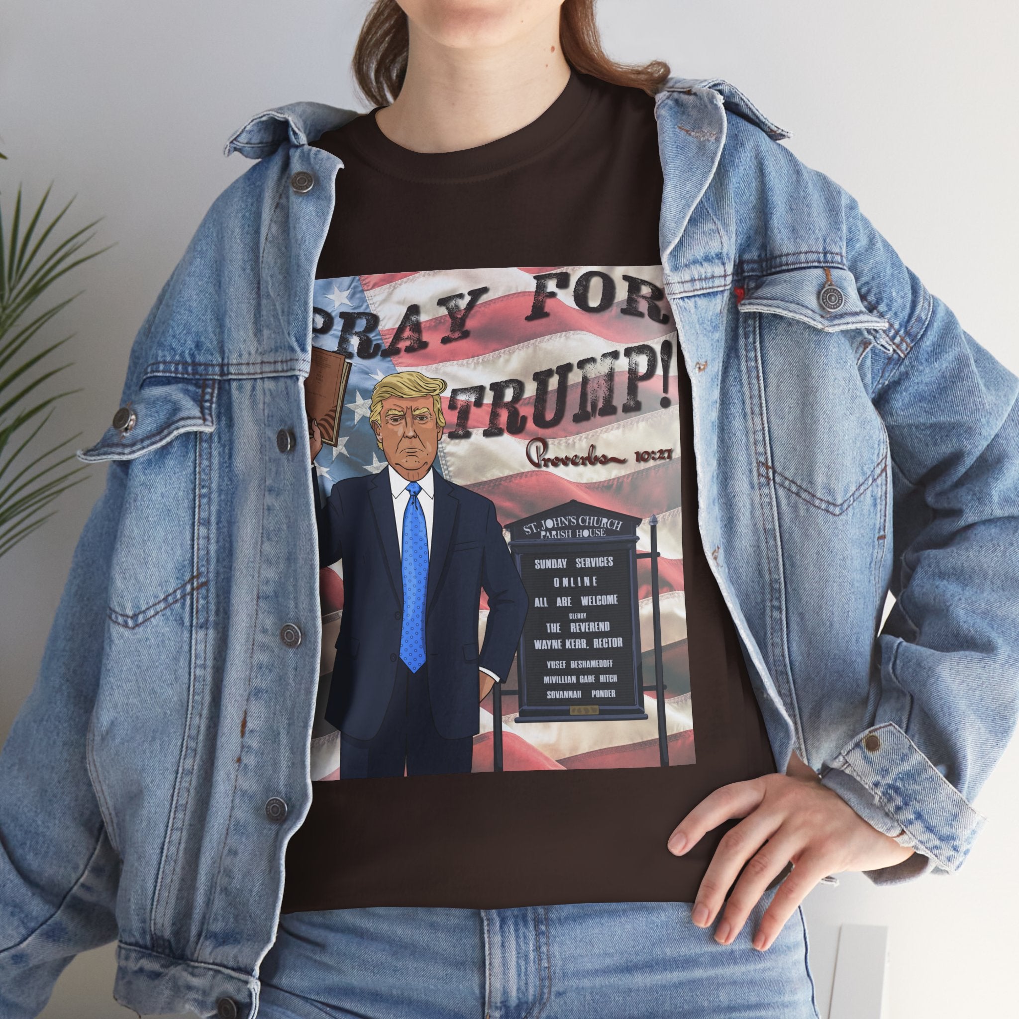 "Pray for Trump" Patriotic Graphic Tee