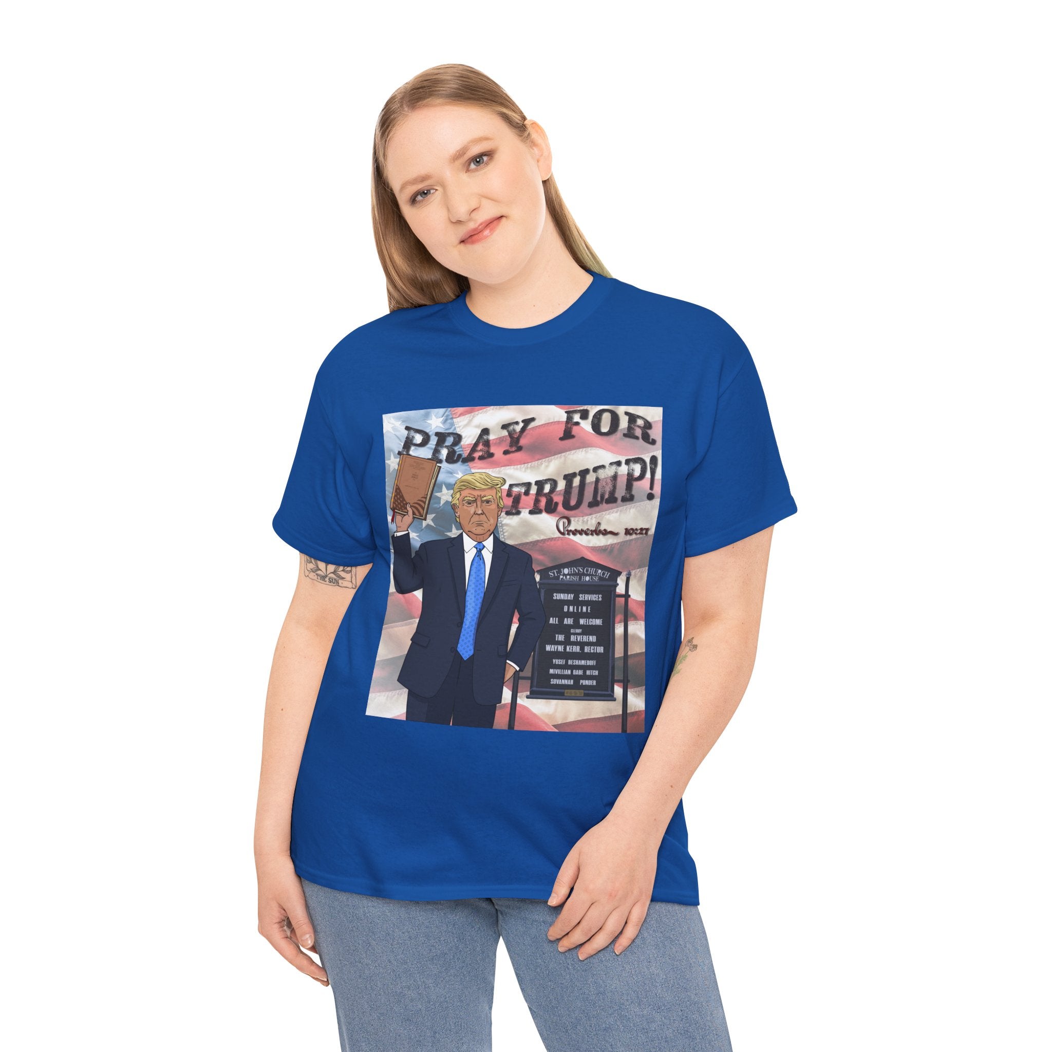 "Pray for Trump" Patriotic Graphic Tee